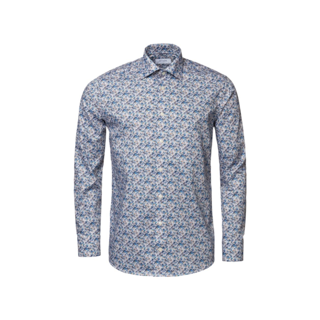 Приталенная классическая рубашка с цветочным принтом Eton