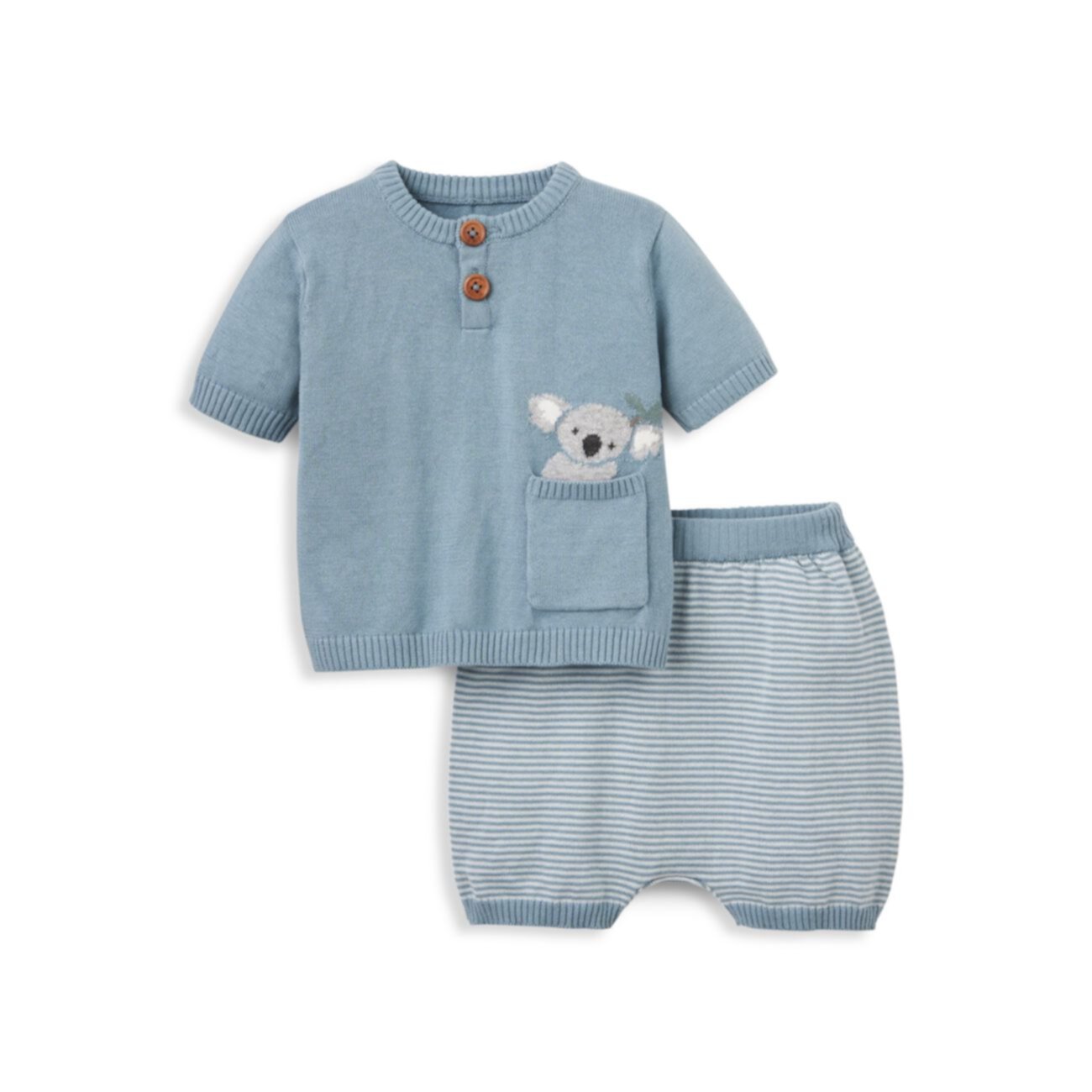 Двухкомпонентная футболка Baby Boy's Joey Koala & amp; Комплект шорт Elegant Baby