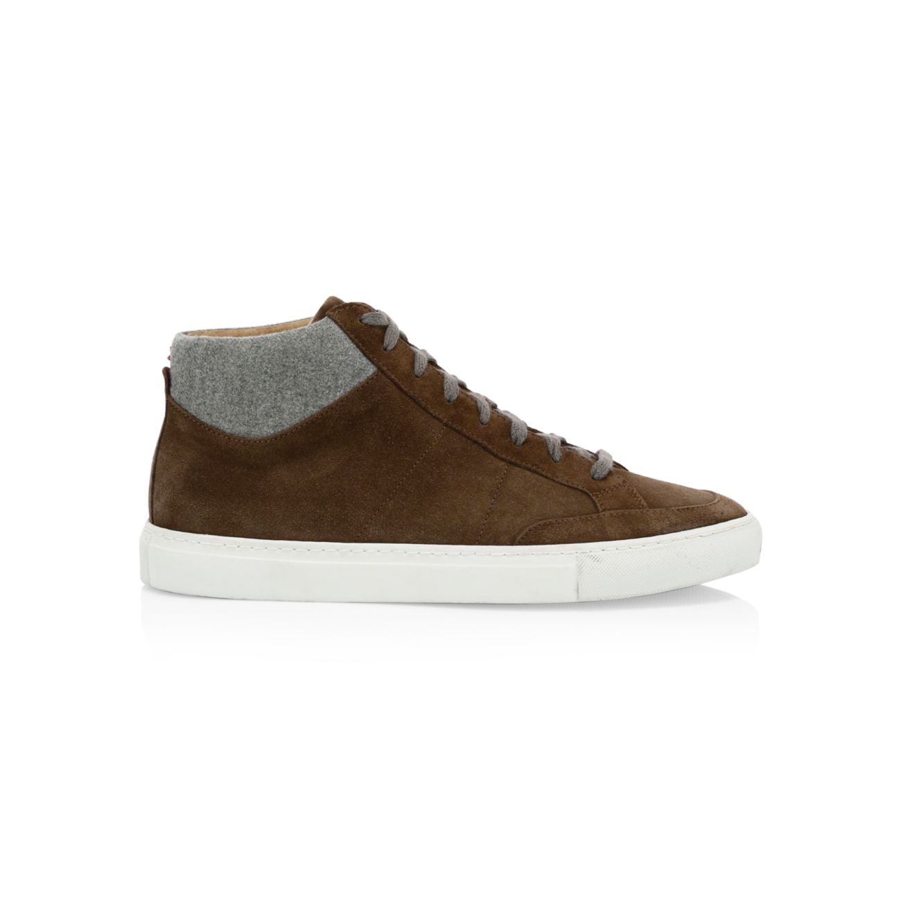 Suede &amp; Flannel Mid-Top Sneakers Eleventy
