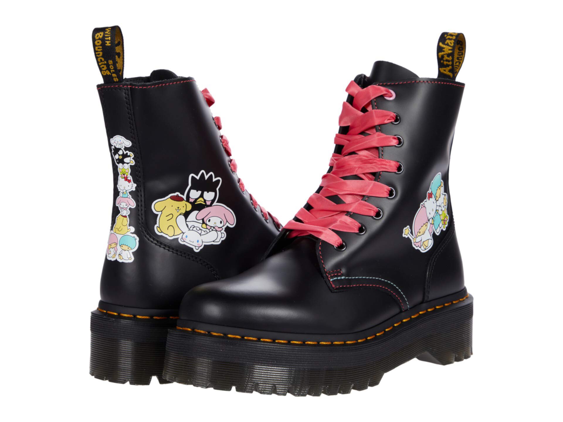 Кожаные ботинки на платформе Jadon Hello Kitty & Friends Dr. Martens
