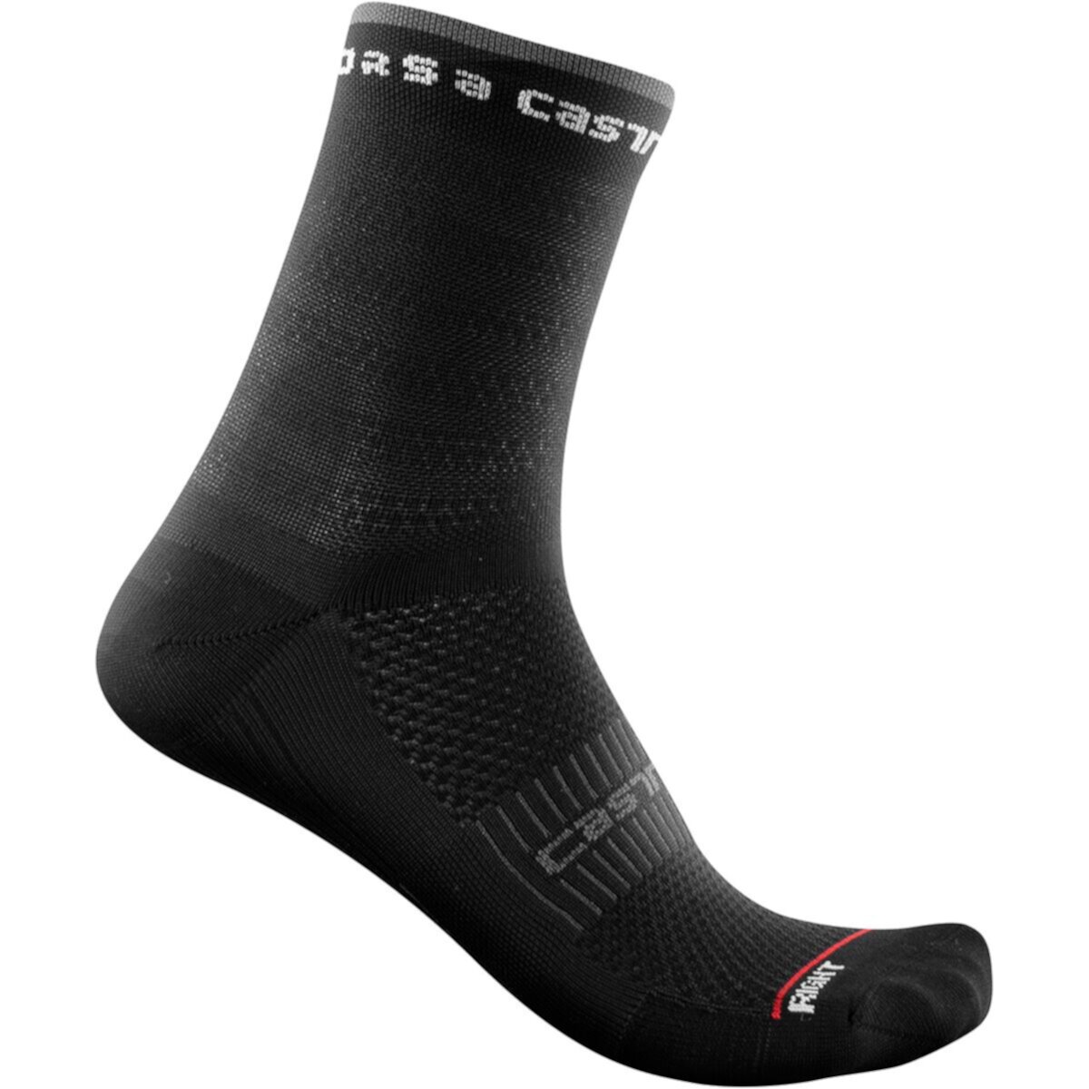 Чулки Castelli Rosso Corsa 11 с компрессионным бандажом и влагоотводящей тканью Castelli