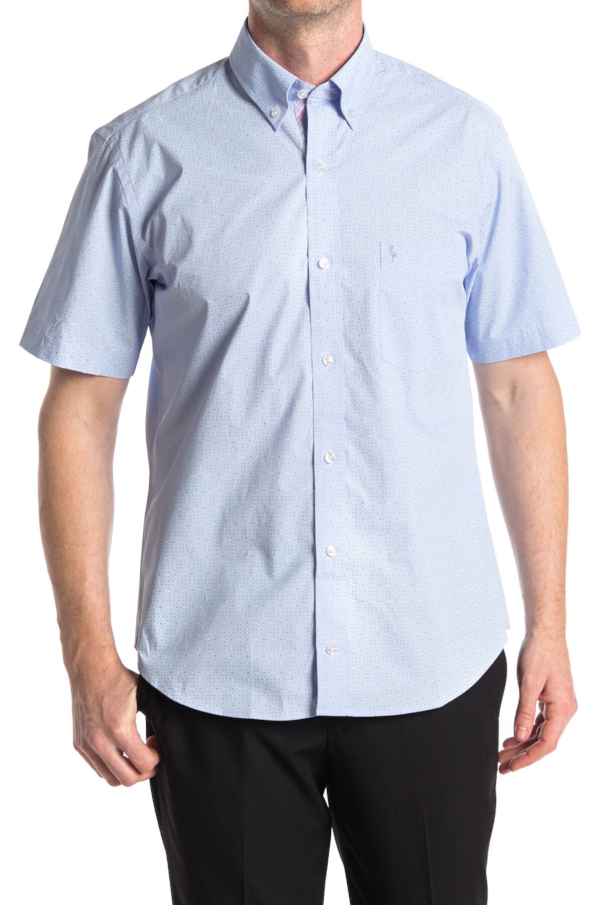 Рубашка с коротким рукавом в тон с принтом TailorByrd