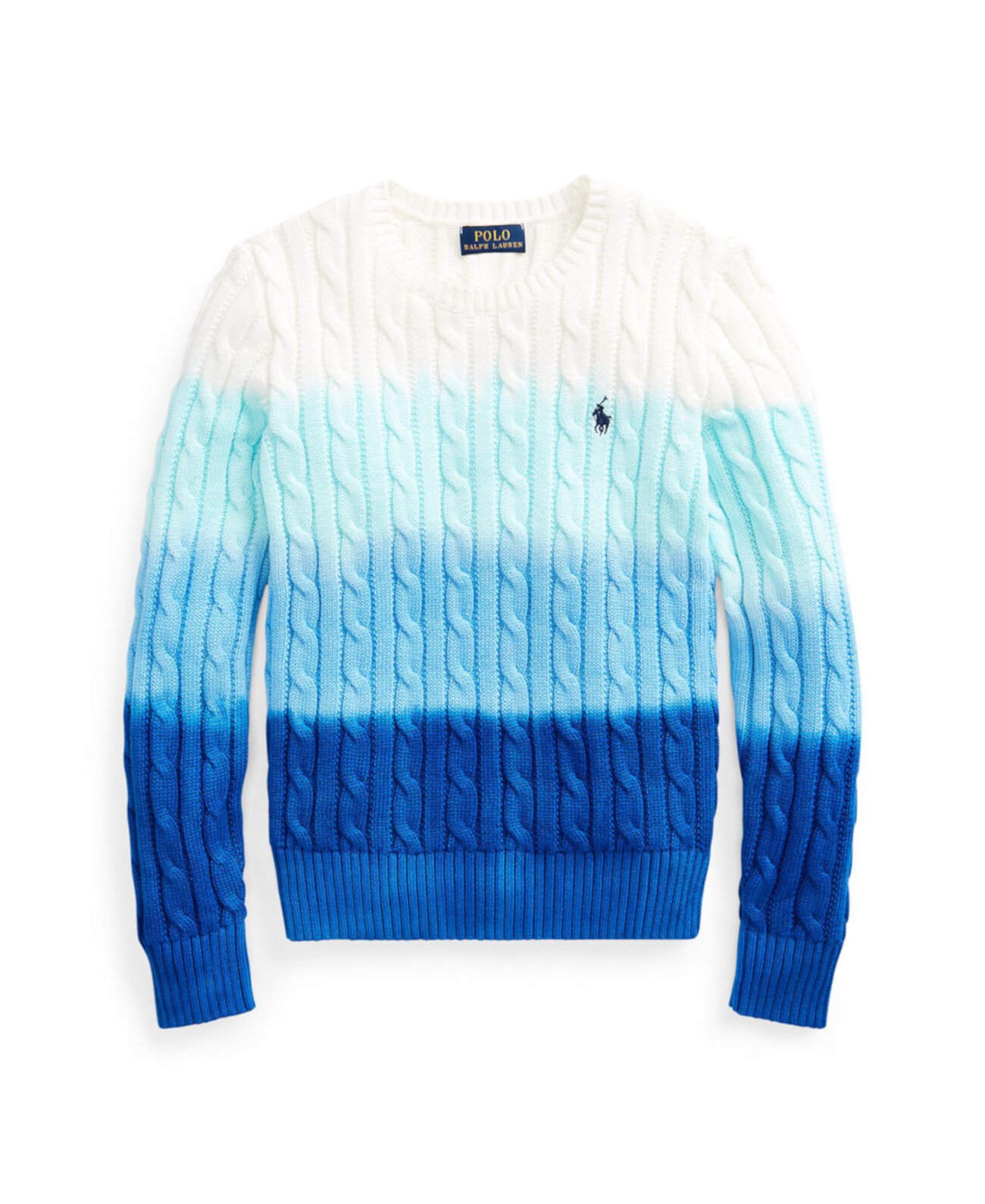 Вязаный вязаный свитер для больших девочек Dip-Dyd Ralph Lauren