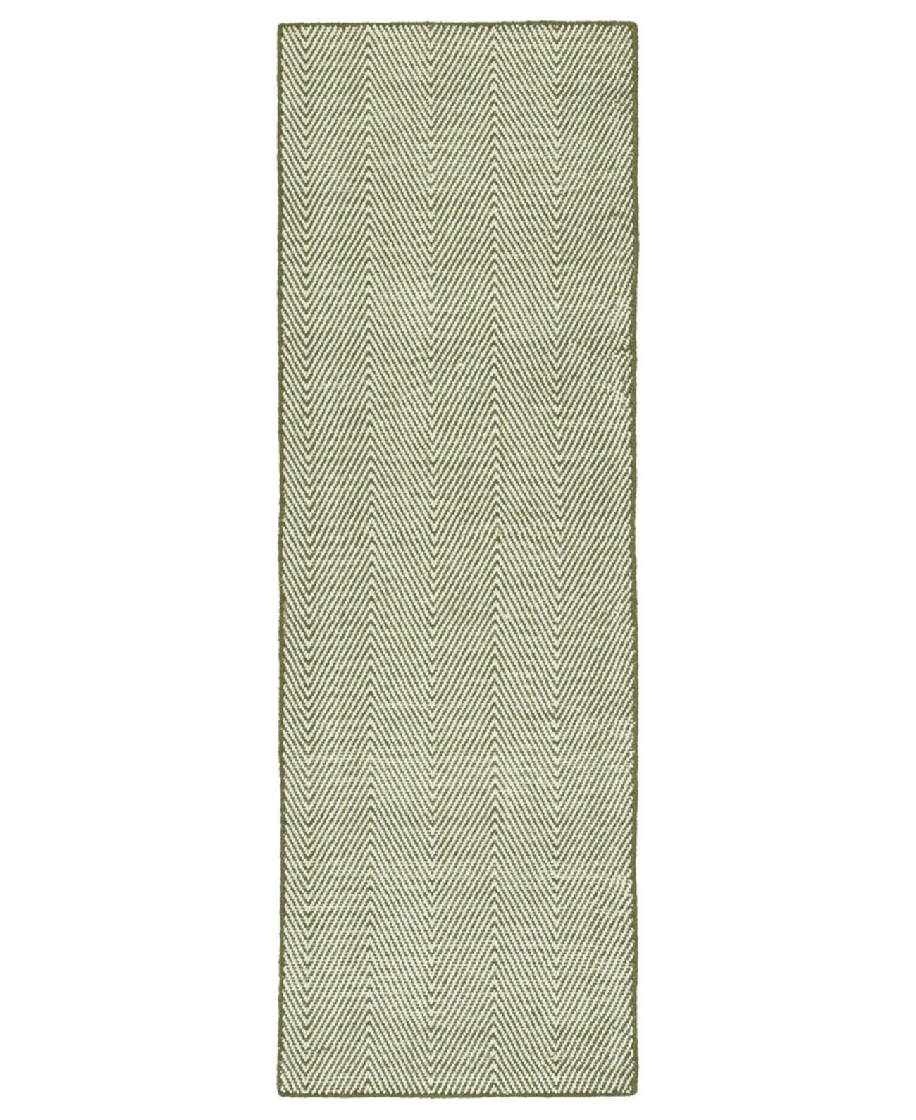 Ziggy ZIG01-23 Оливковый коврик размером 2 x 6 футов Kaleen