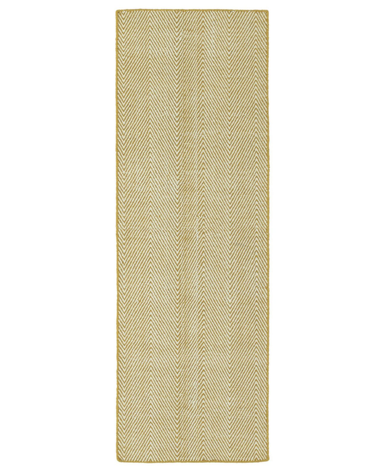 Ziggy ZIG01-05 Золотой коврик для беговой дорожки размером 2 x 6 футов Kaleen