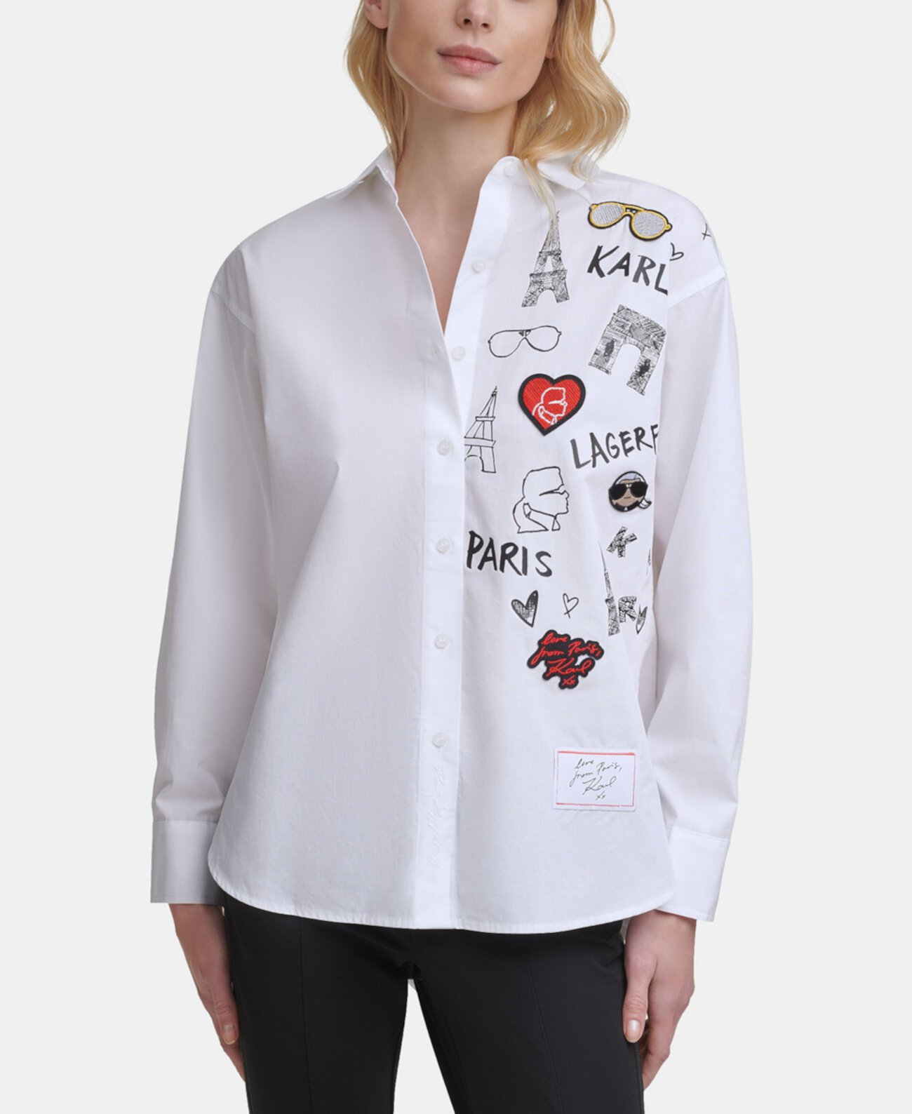 Рубашка с легендарным мотивом Karl Lagerfeld Paris