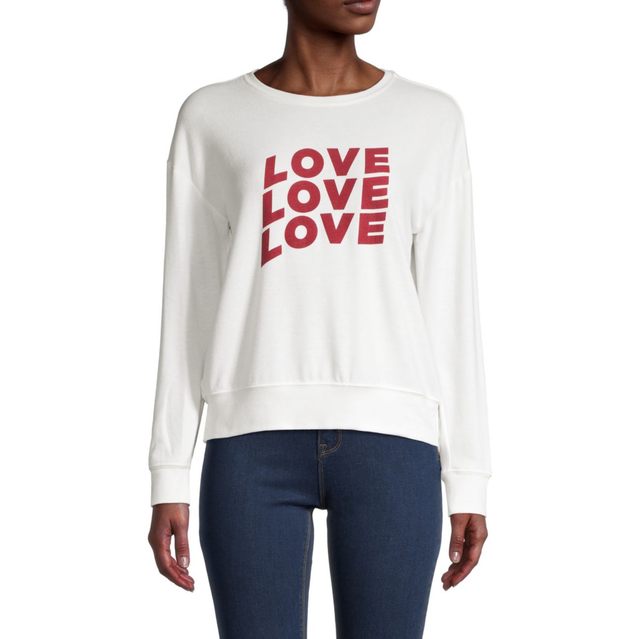 Пуловер с надписью Love Workshop