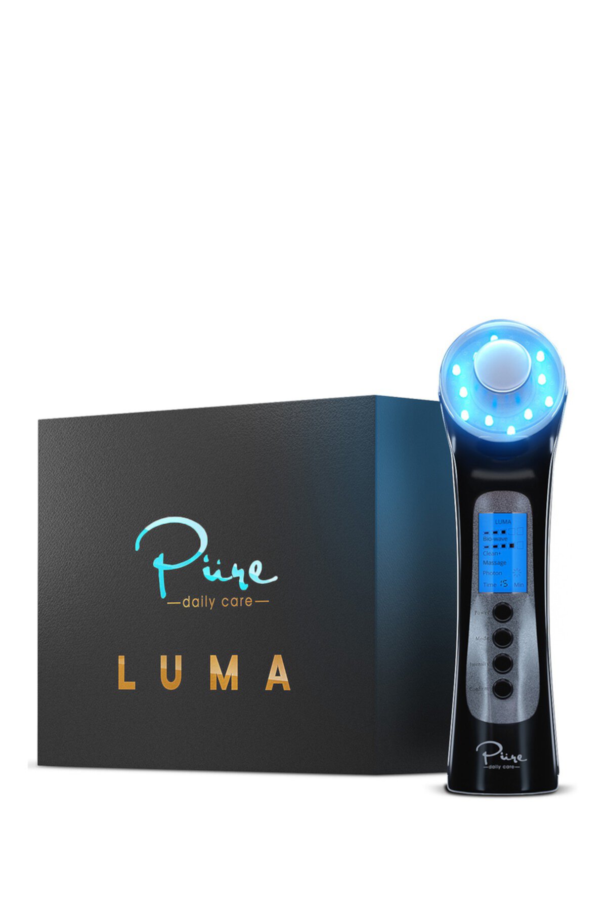Жезл для терапии кожи Pure Daily Care Luma 4-in-1 - Машина для ионной терапии со светодиодной подсветкой PURE DAILY CARE