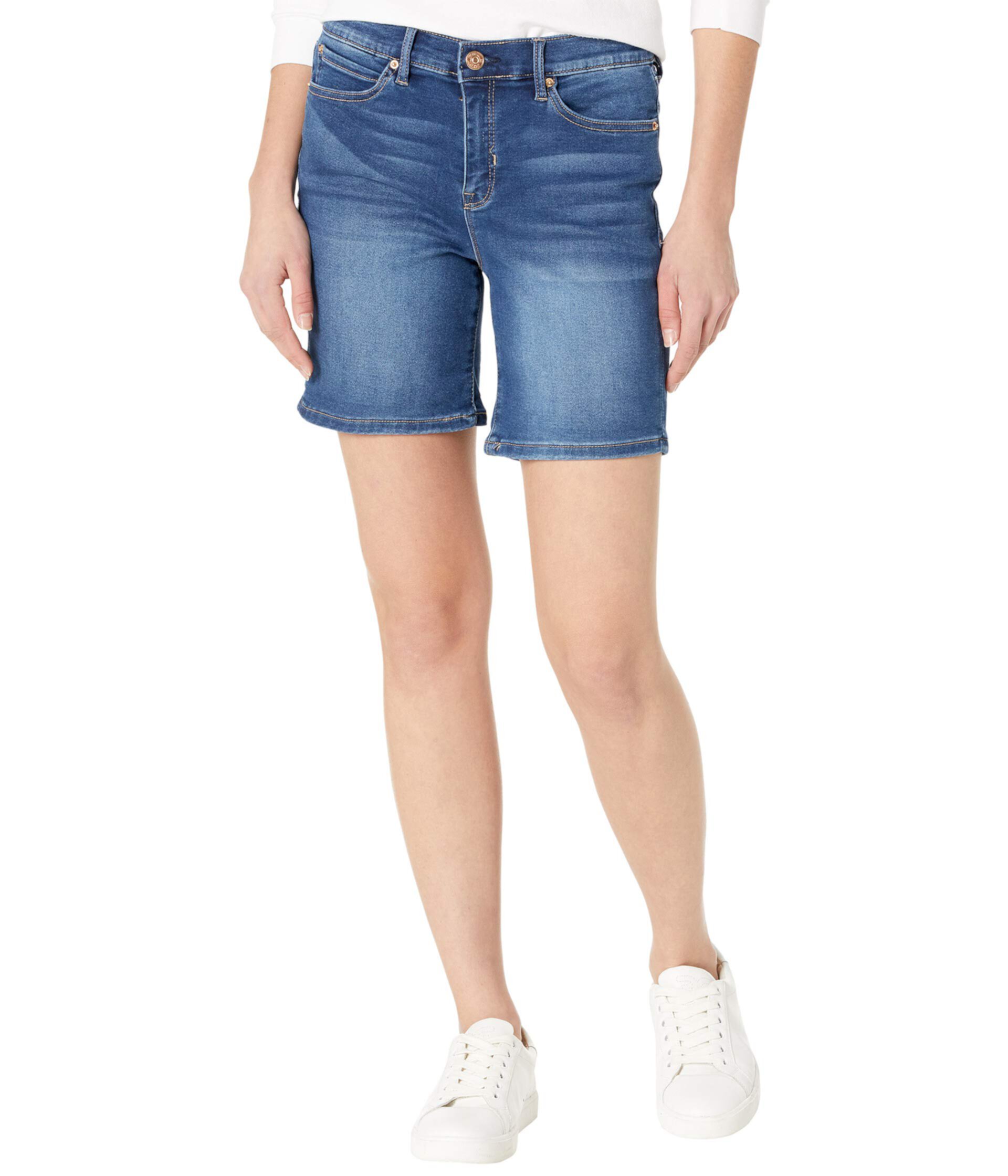 Вязаные джинсовые шорты 5 дюймов Nicole Miller New York