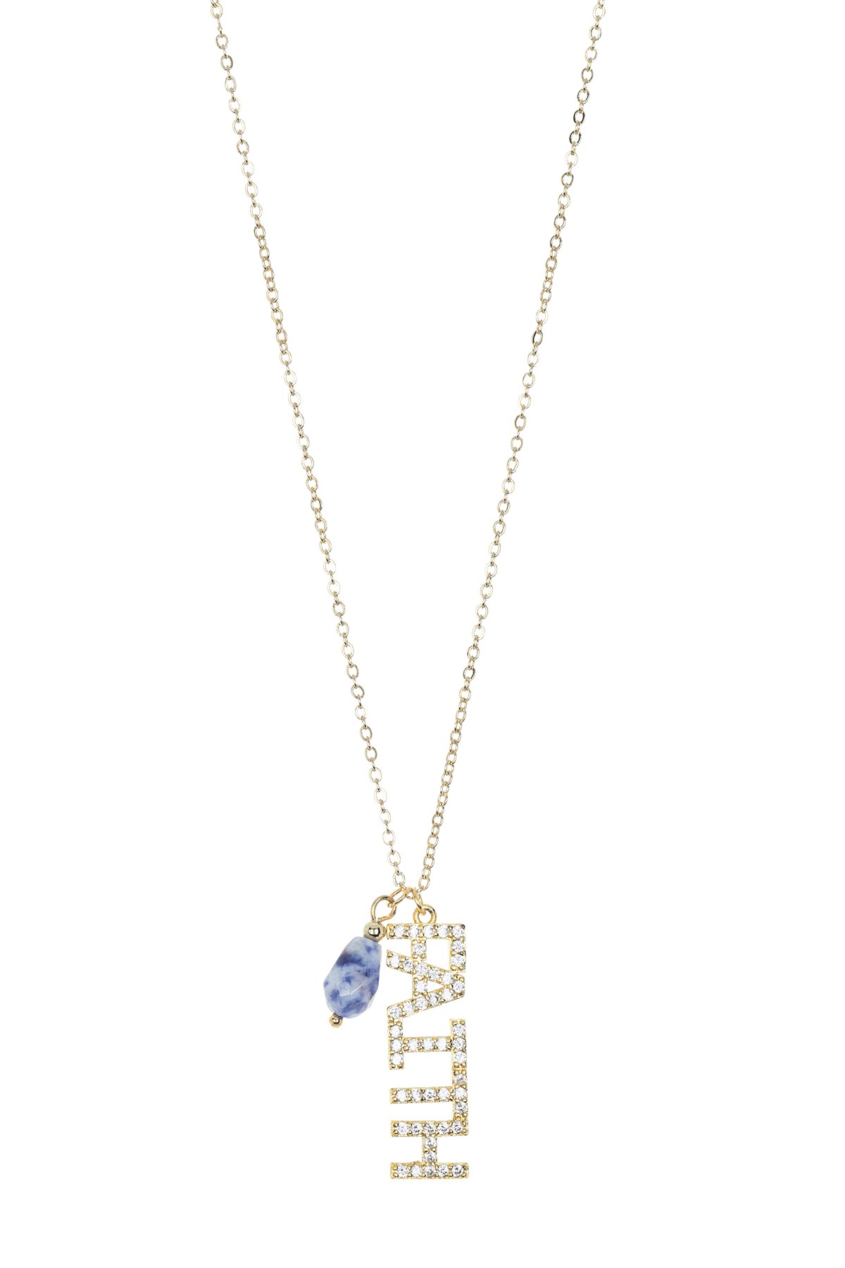Ожерелье с подвеской Faith Blue Stone с подвеской Panacea