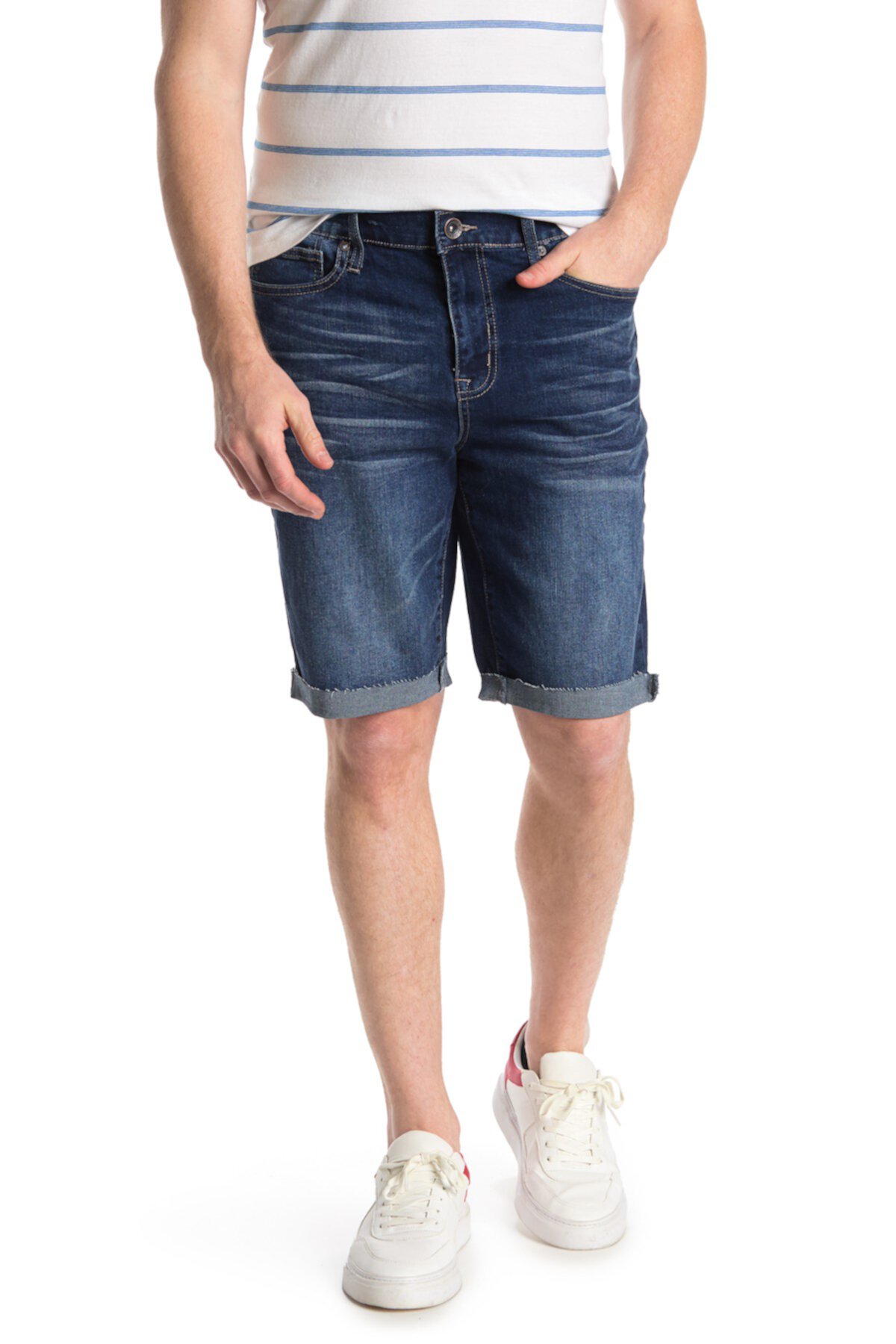Темные джинсовые шорты 10 дюймов с 5 карманами Request