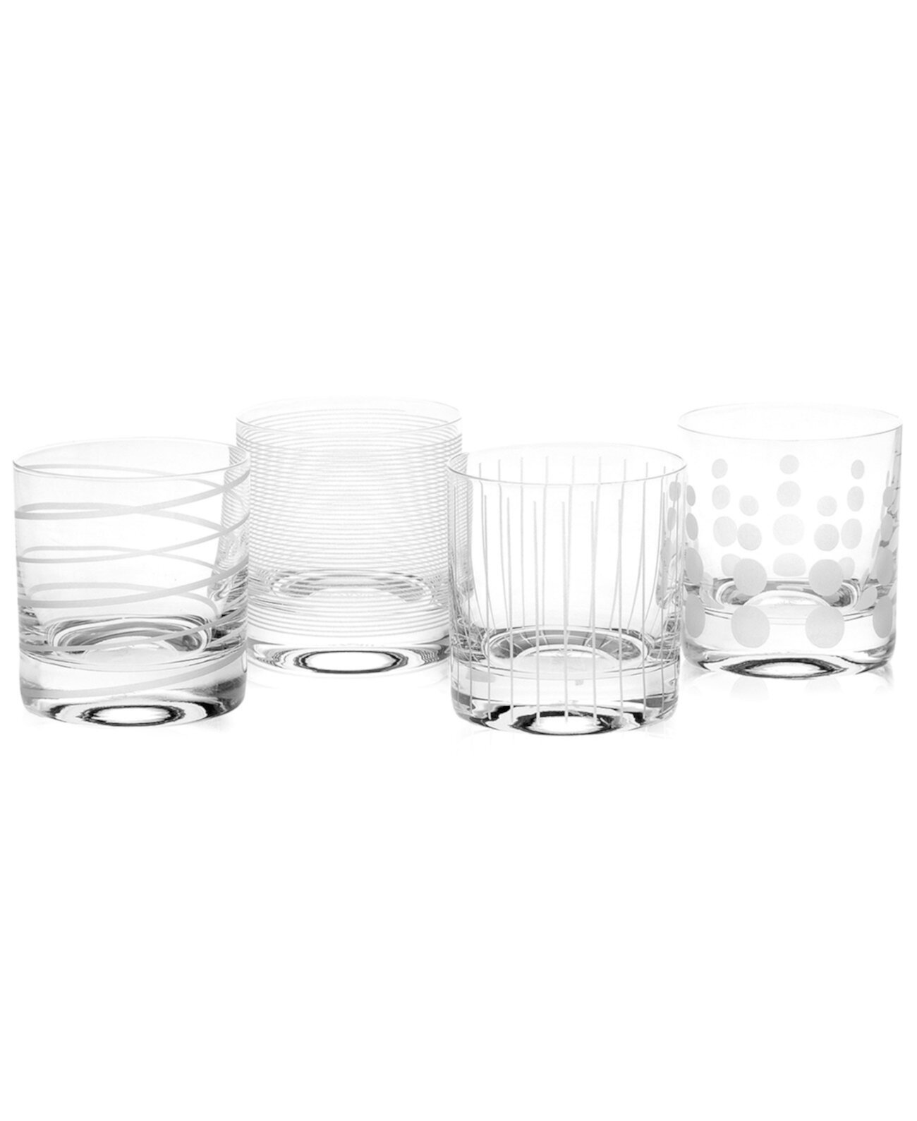 Двойные старомодные очки Clear Cheers, набор из 4 штук MIKASA