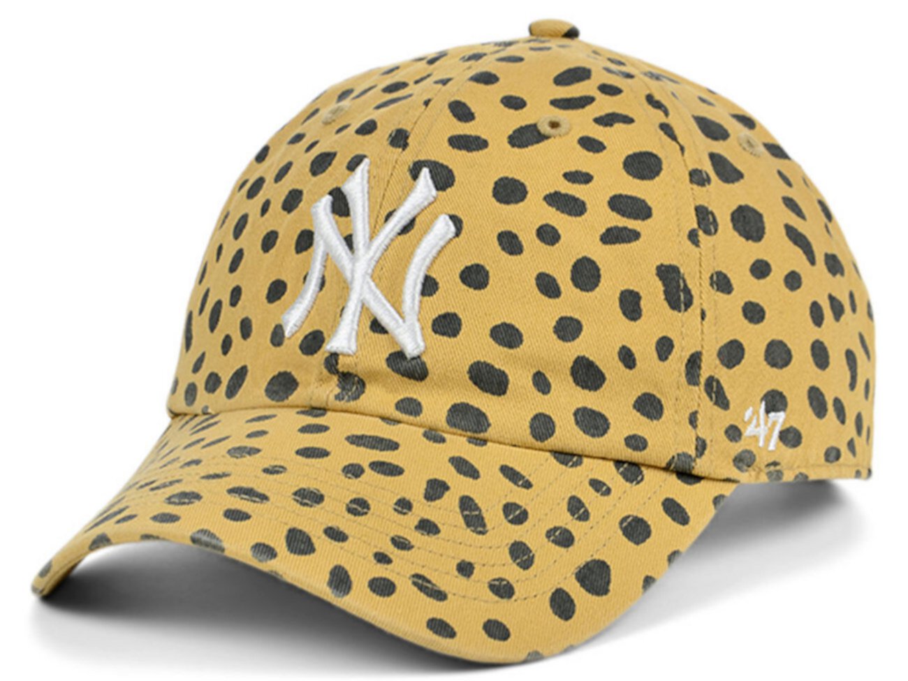 Женская бейсболка New York Yankees Cheetah Clean Up '47 Brand