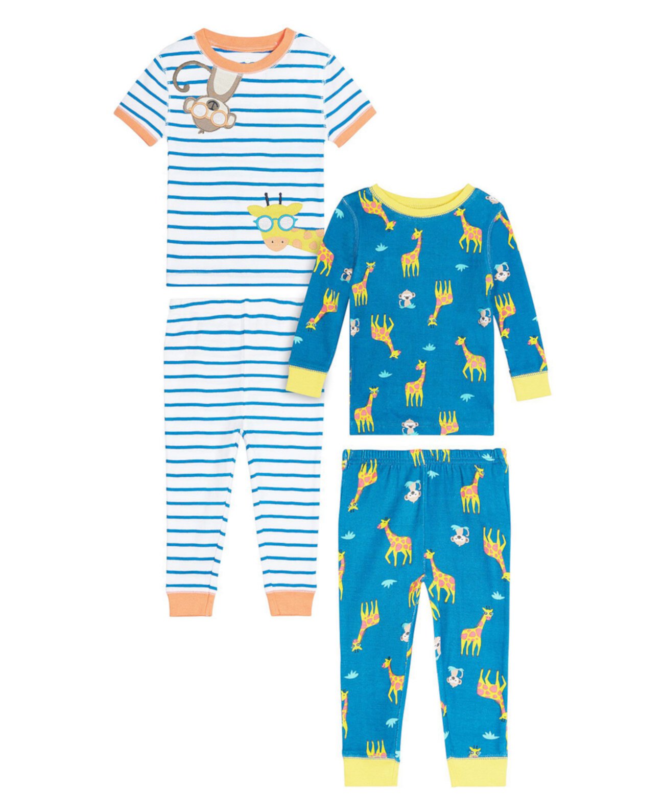 Одежда для сна для новорожденных мальчиков с жирафом, комплект из 4 предметов Koala baby