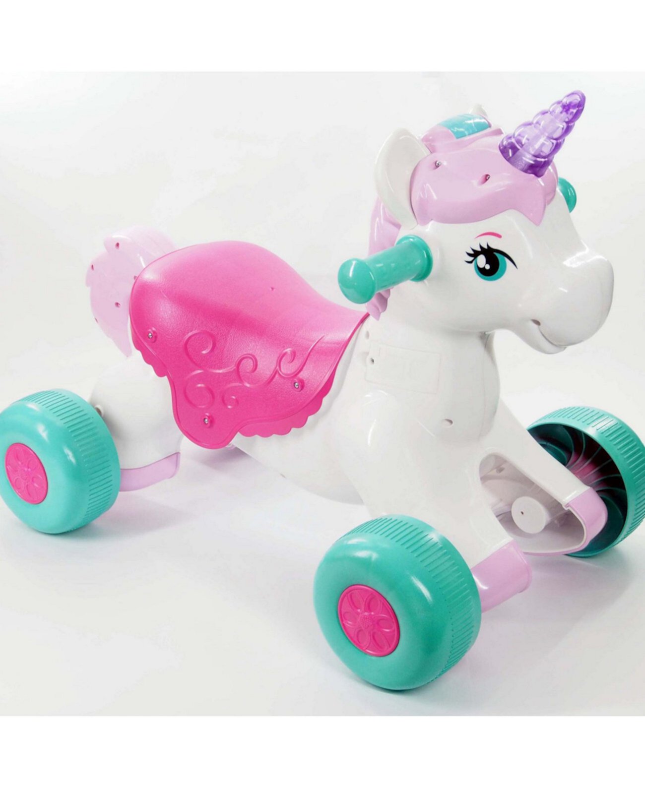 Kiddieland Light N Sounds Magical Ride-on Unicorn Redbox