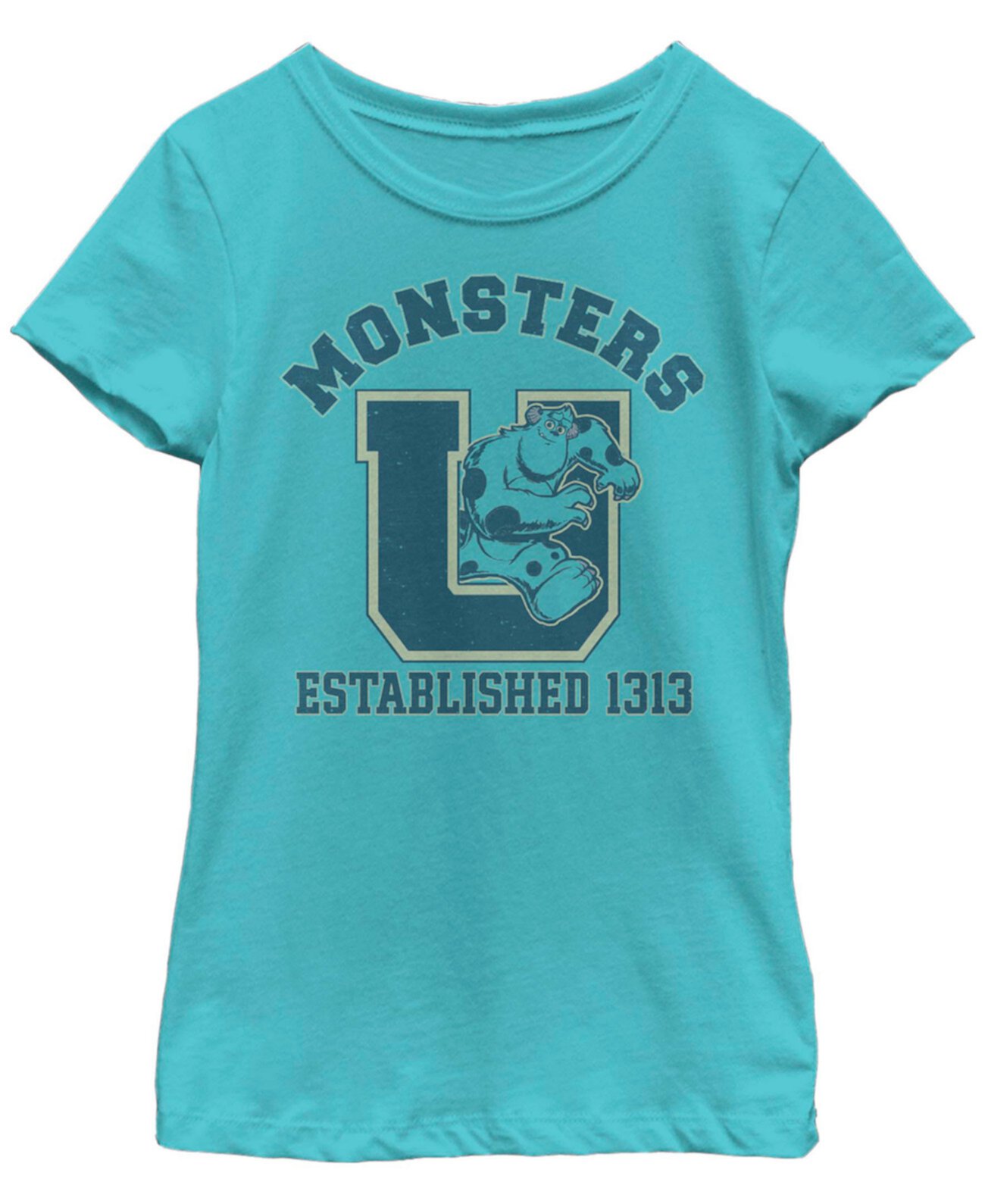 Футболка с коротким рукавом Big Girls Monsters Inc-Monsters University Sully Stride FIFTH SUN