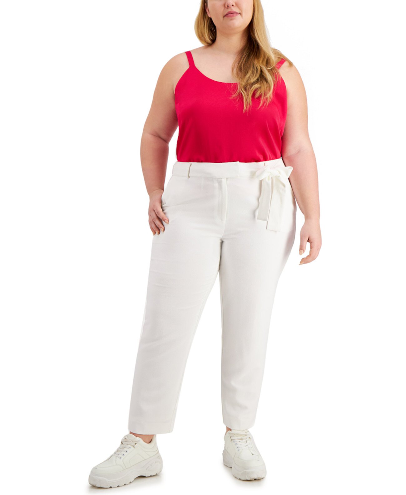Узкие брюки большого размера с завязками по бокам, созданные для Macy's Bar III