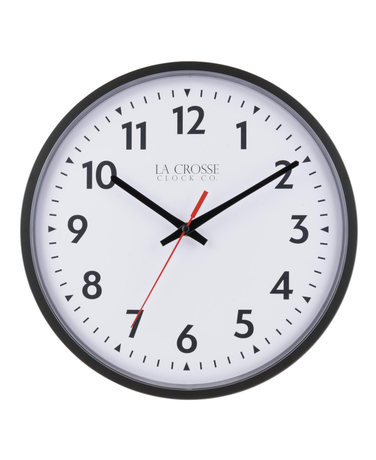 La Crosse Clock 404-2636 13 Inch Info-Tech Коммерческие аналоговые кварцевые настенные часы, черный La Crosse Technology