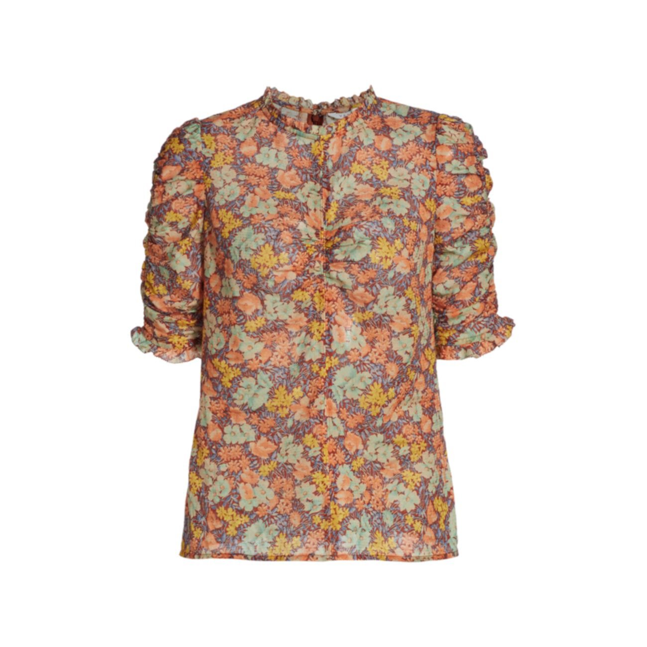 Блуза Natuka со сборками и цветочным принтом VERONICA BEARD