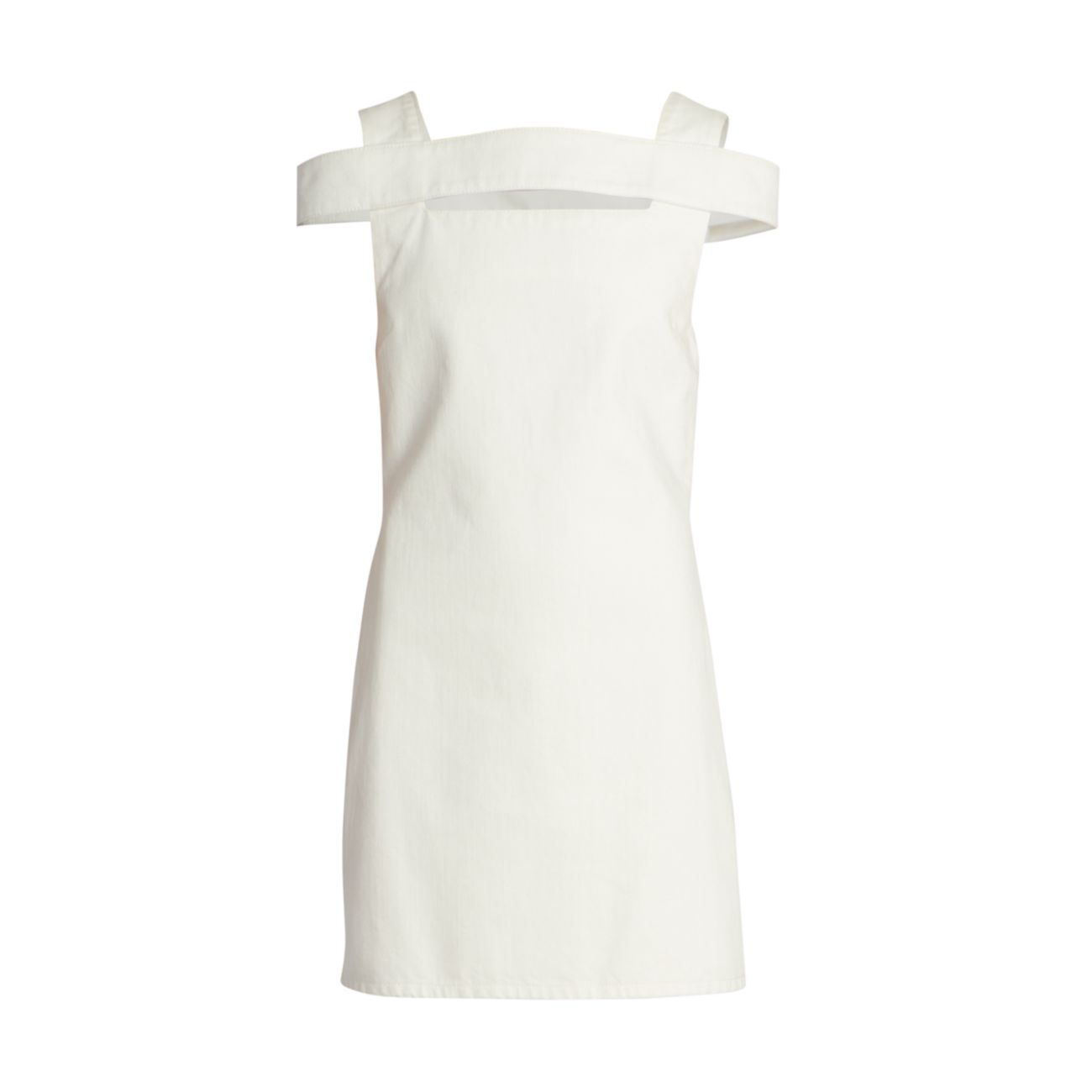 Джинсовое мини-платье с открытой спиной и квадратным вырезом Givenchy