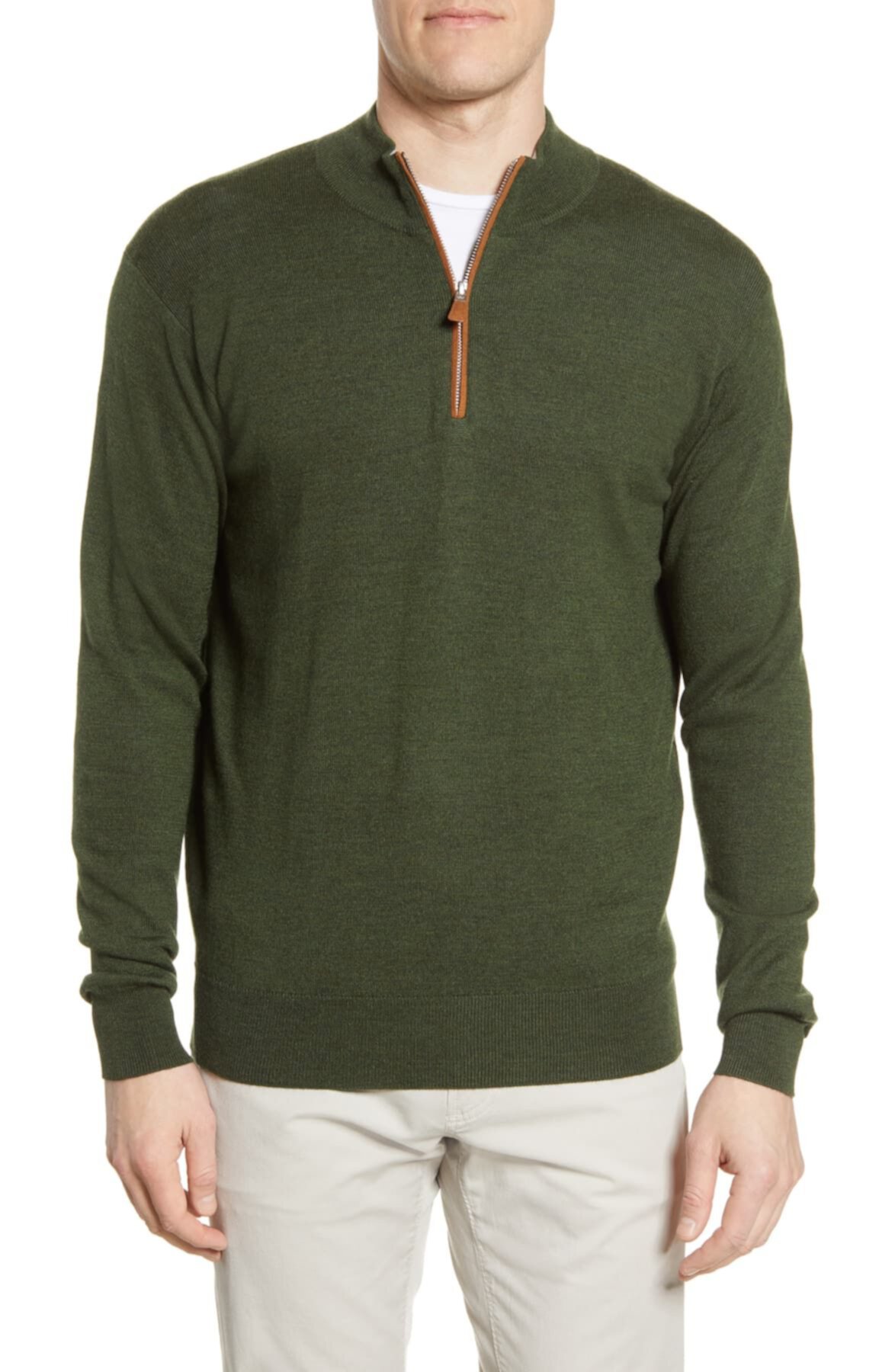Пуловер с застежкой-молнией стандартного кроя Crown Peter Millar