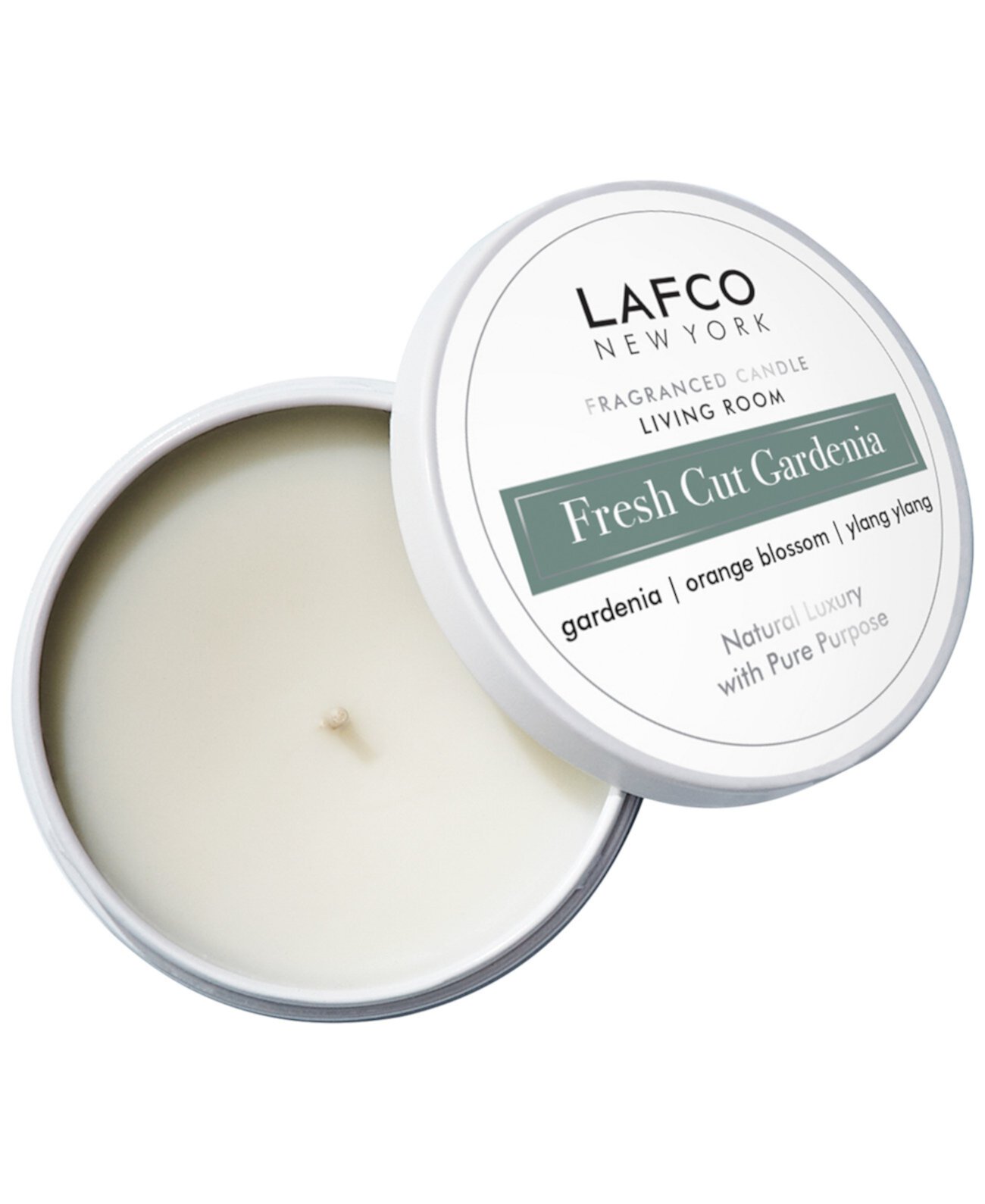 Свеча для путешествий для гостиной Fresh Cut Gardenia, 4 унции. Lafco