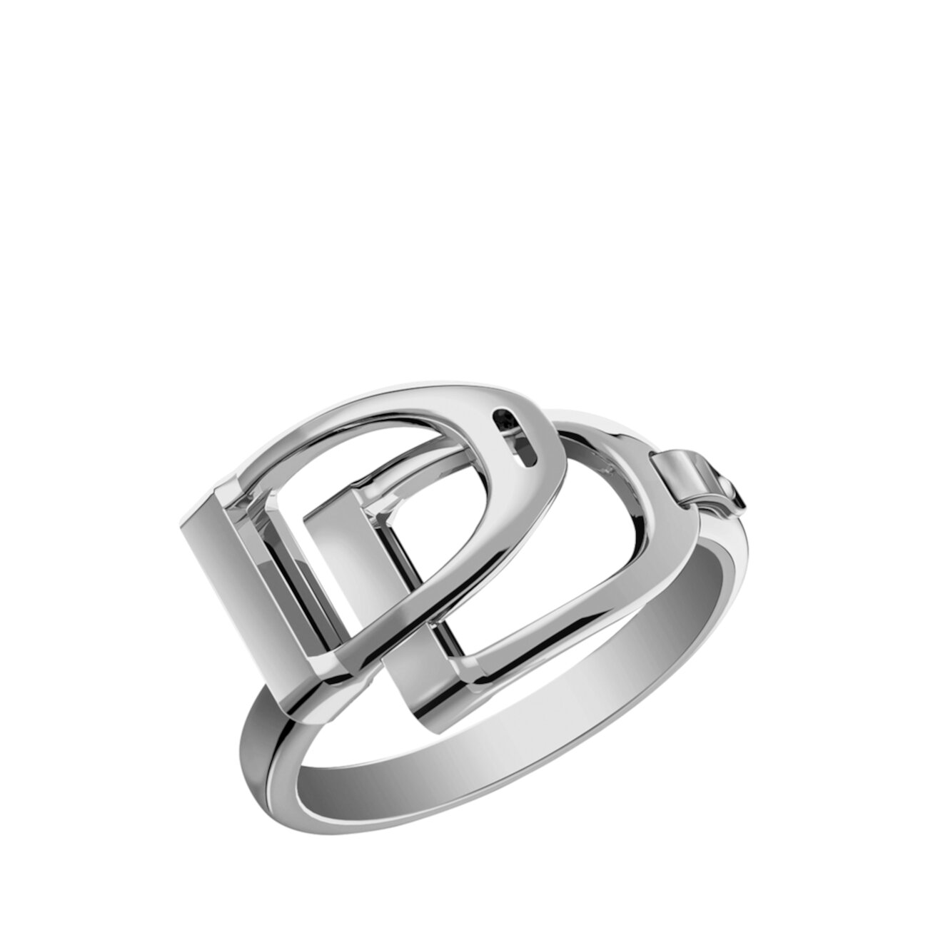Кольцо из стерлингового серебра с двумя прорезями Ralph Lauren