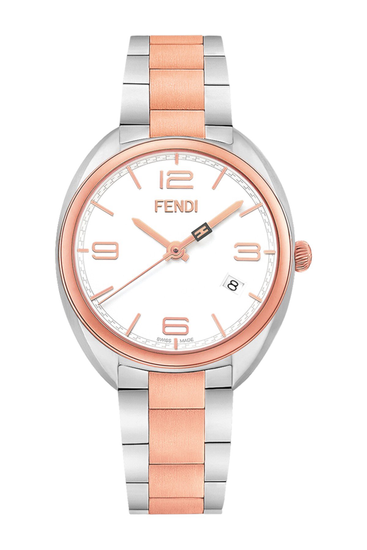 Женские кварцевые двухцветные часы с браслетом Momento, 34 мм FENDI