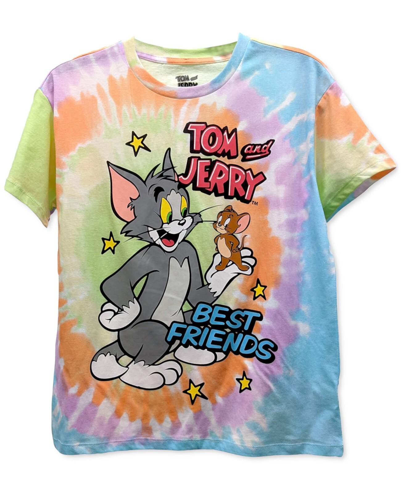 Джуниорская футболка с принтом Tom & Jerry Faux Tie Dye WARNER BROTHERS