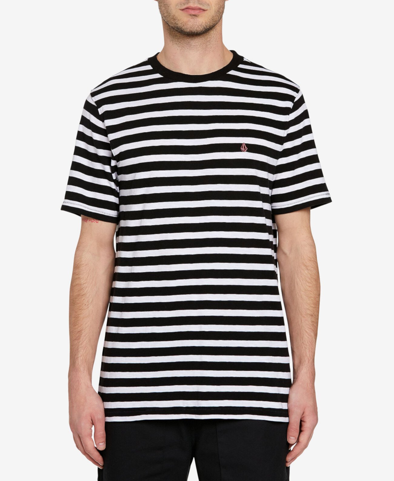 Мужская футболка с короткими рукавами и круглым вырезом Waters Stripe Volcom
