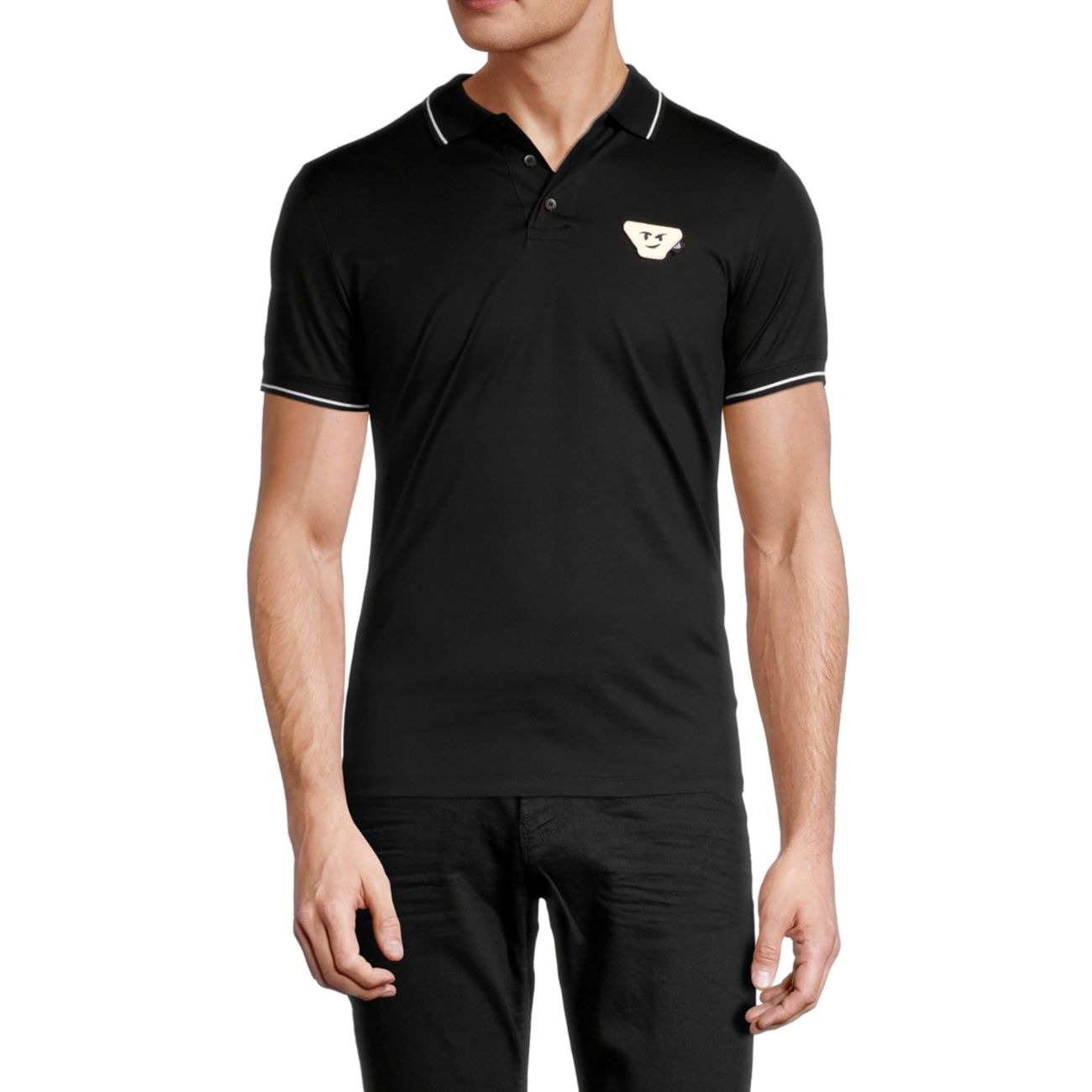 Рубашка-поло стандартного кроя с короткими рукавами Emporio Armani