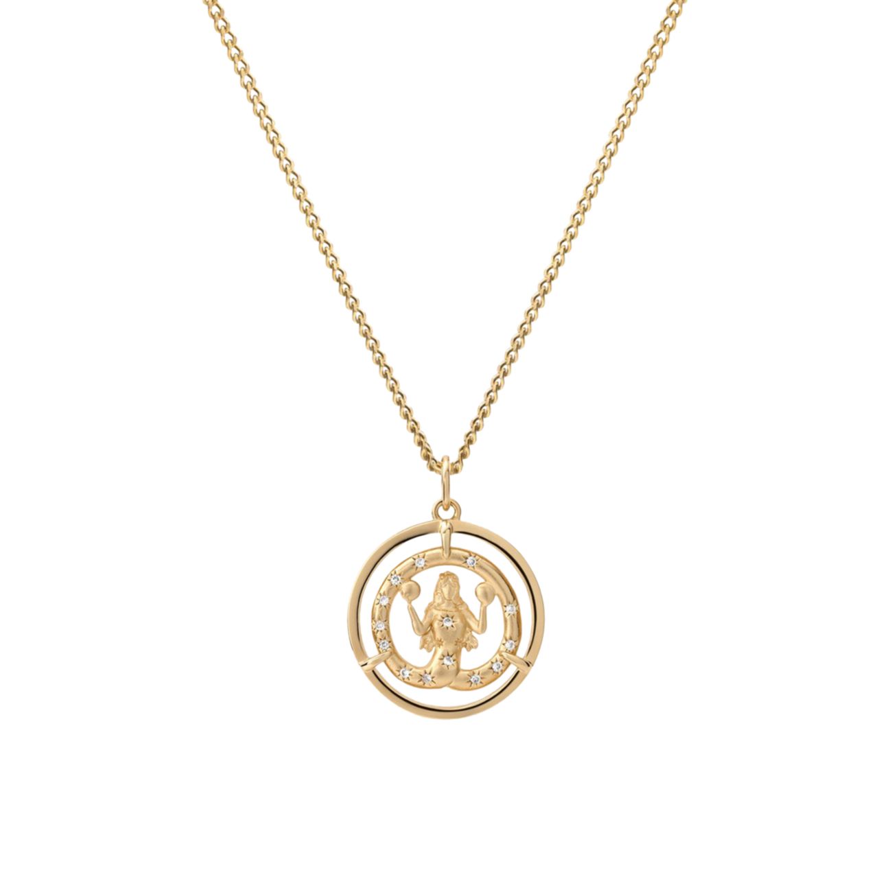 Eternita 14K Gold Vermeil & amp; Ожерелье с подвеской-цепочкой Sapphire ID Miansai