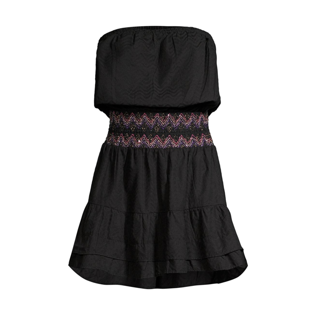 Блузонное мини-платье без бретелек Cyprus Ramy Brook