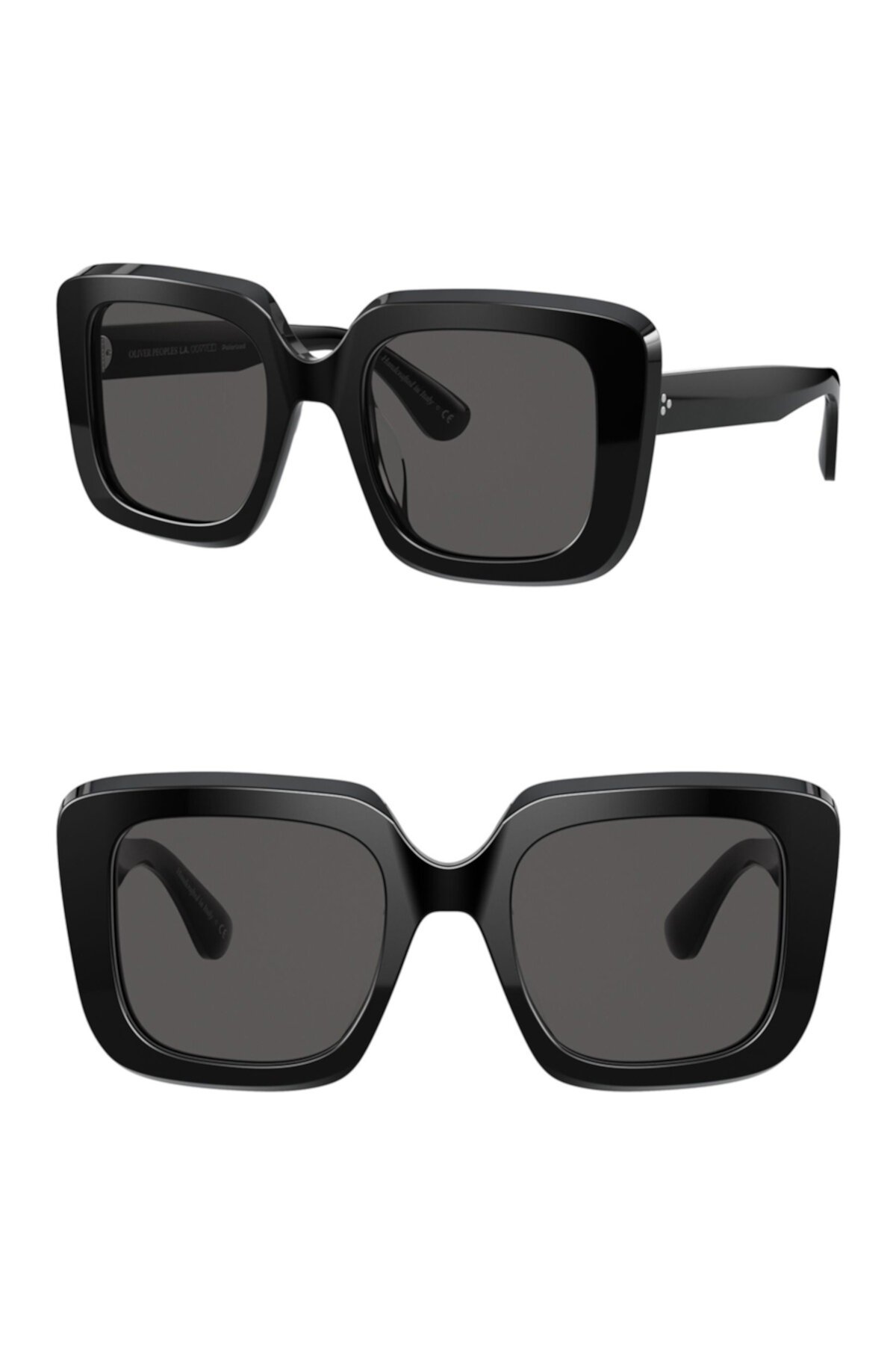 Большие поляризованные солнцезащитные очки Franca 52 мм в квадратной оправе Oliver Peoples
