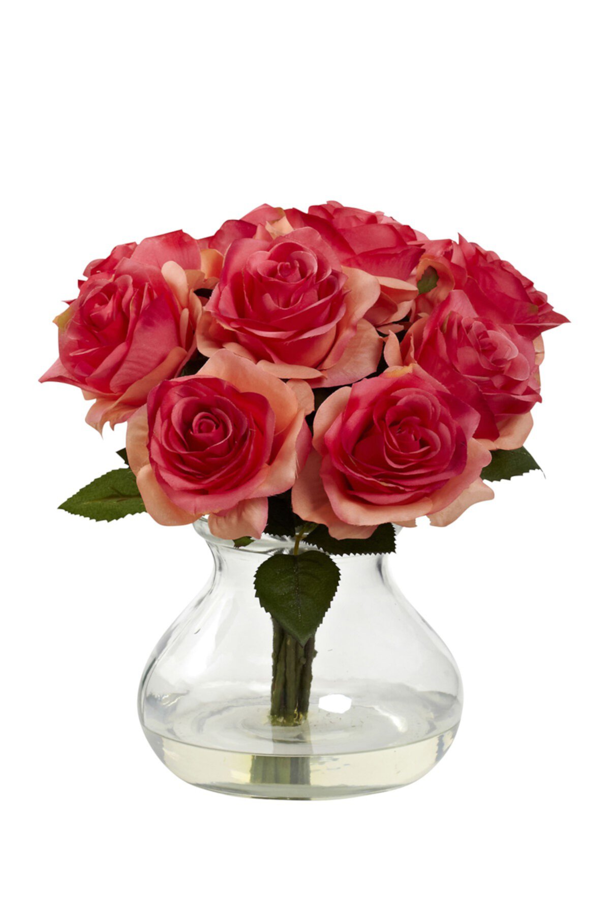 Композиция из роз с вазой NEARLY NATURAL