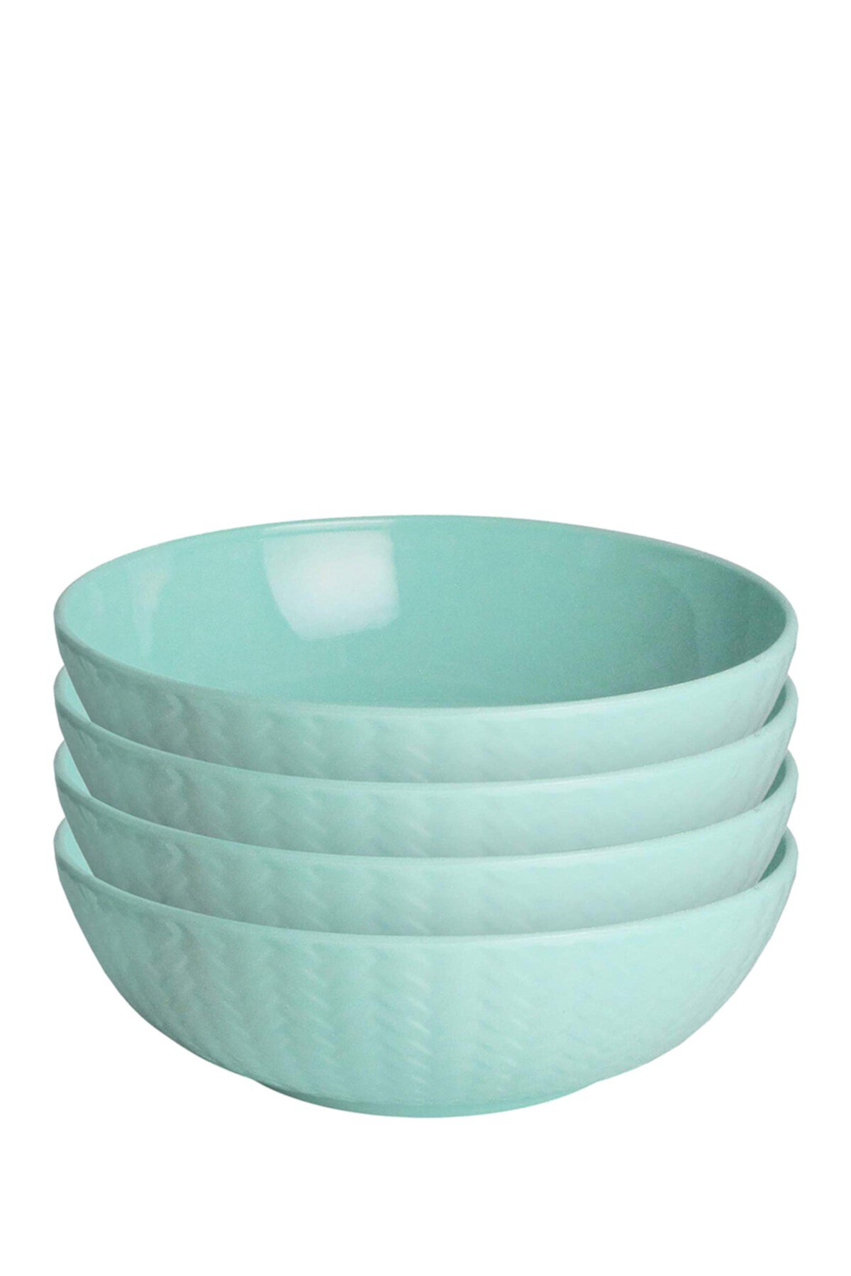 Меламиново-голубая небьющаяся миска для столовой и уличной посуды - набор из 4 шт. Trina Turk