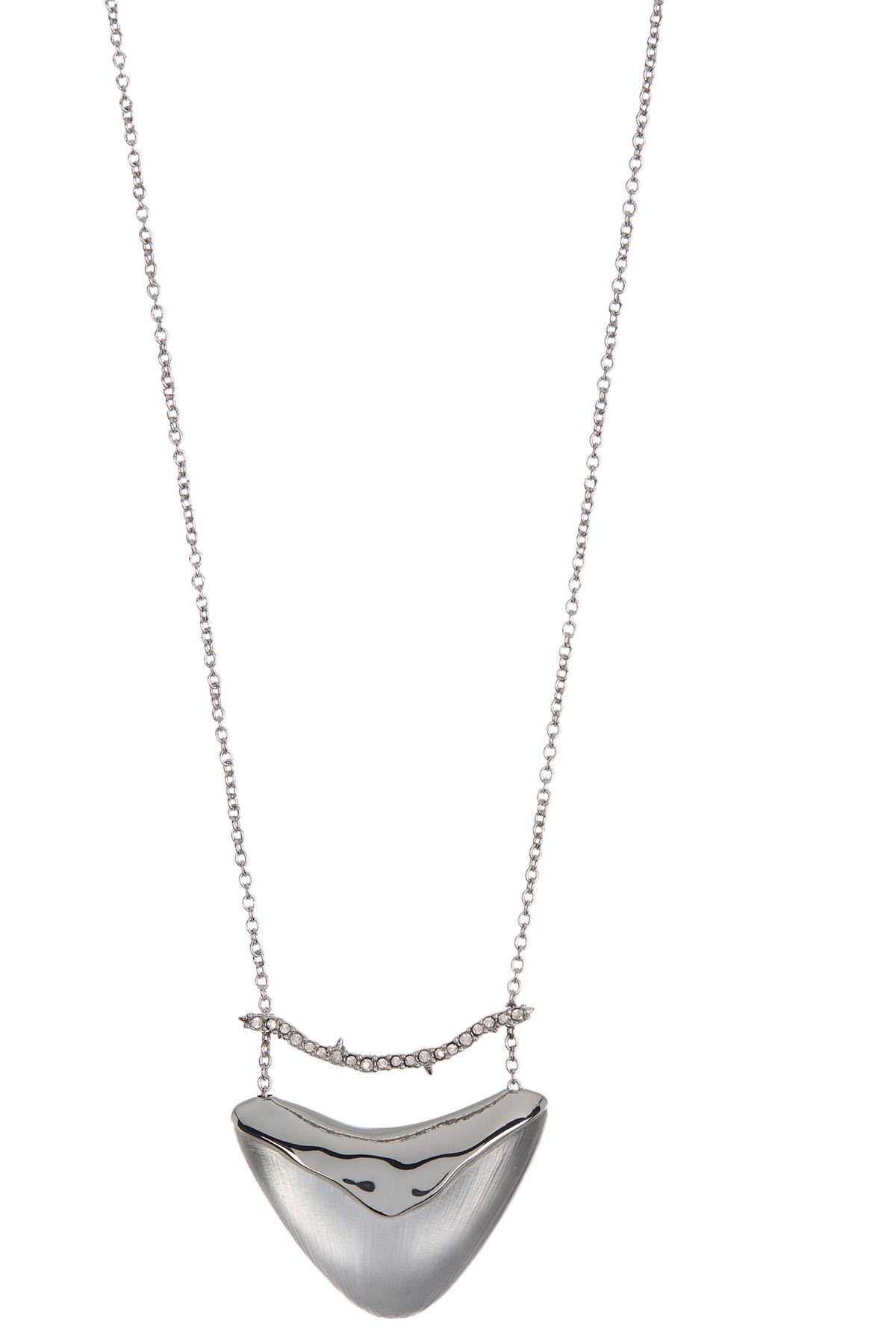 Ожерелье с подвеской из жидкого металла и люцита Alexis Bittar