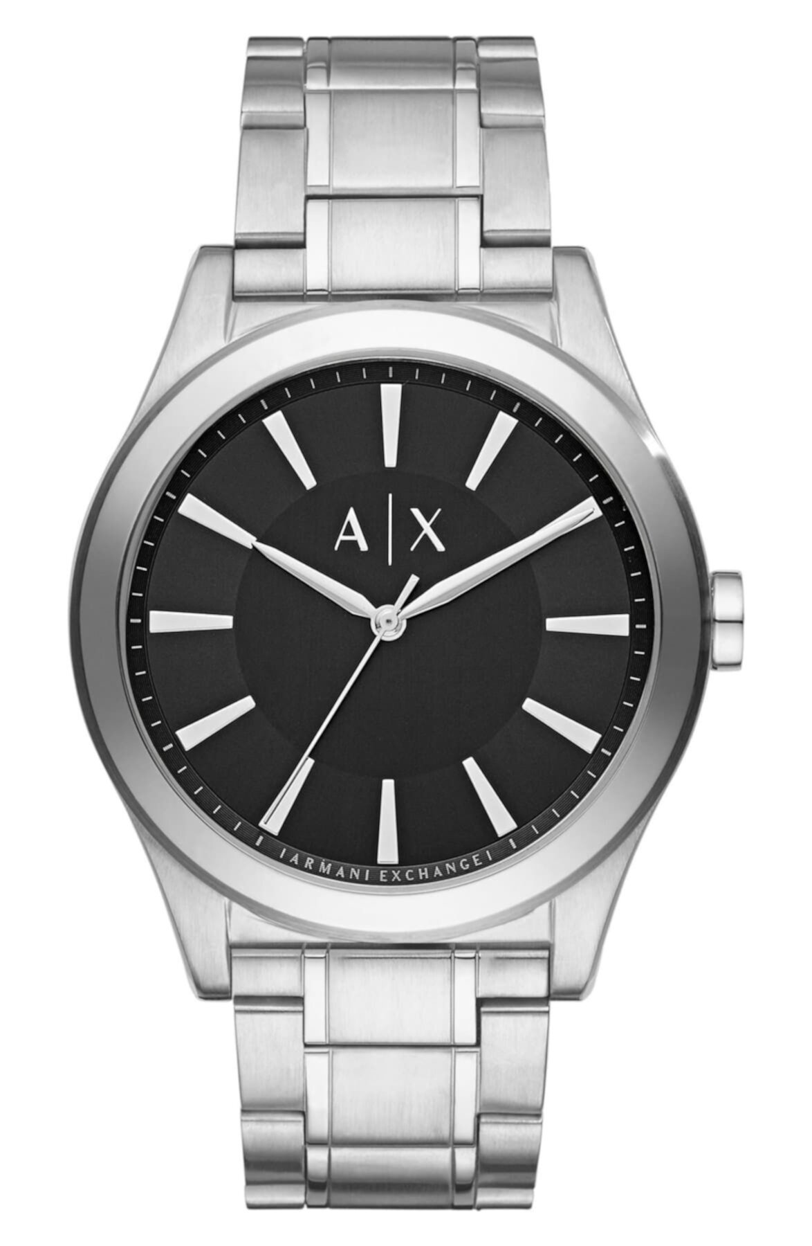 Мужские часы Nico с черным браслетом из нержавеющей стали, 44 мм AX ARMANI EXCHANGE