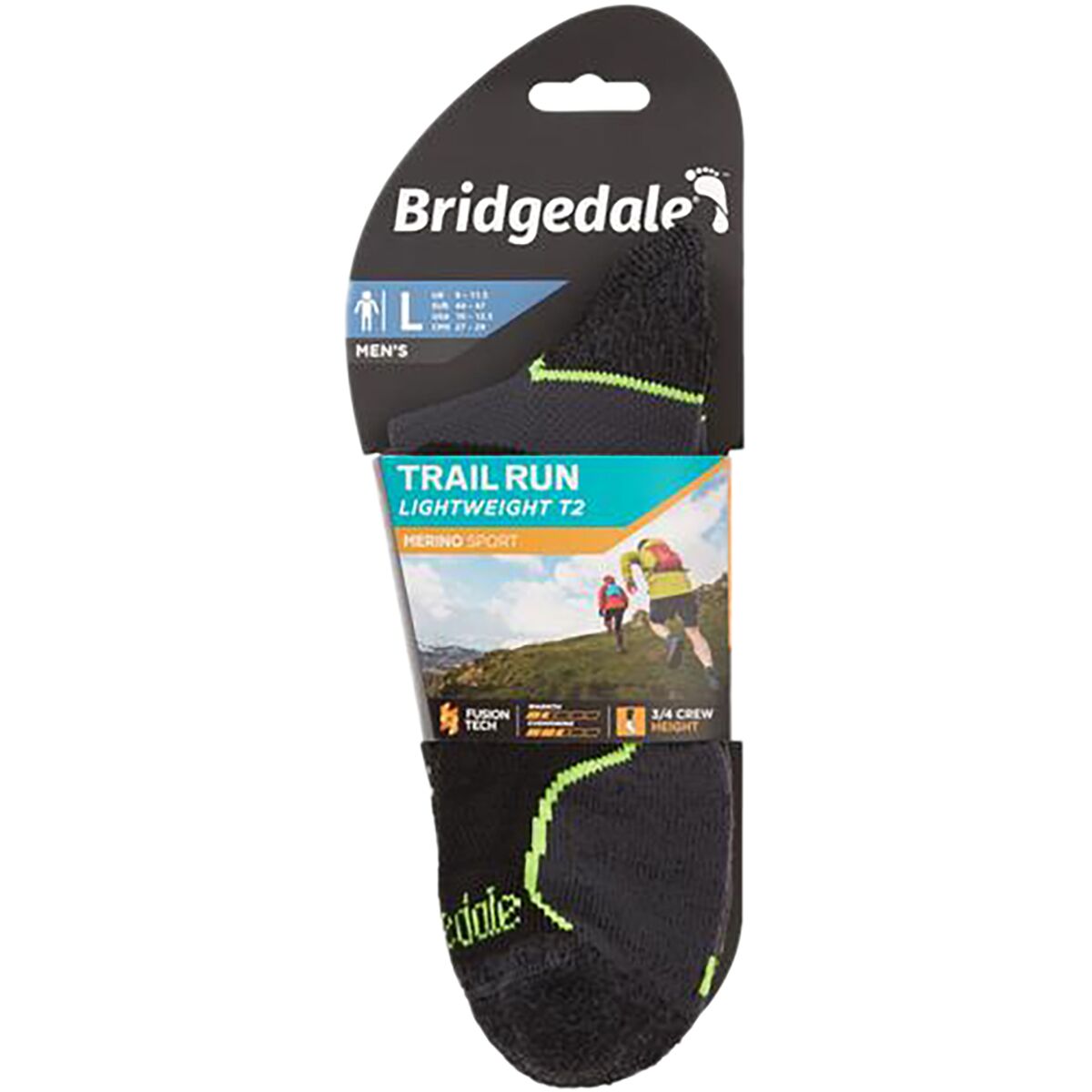 Универсальные Носки Bridgedale Trail Run Lightweight T2 Merino Performance 3/4 Bridgedale