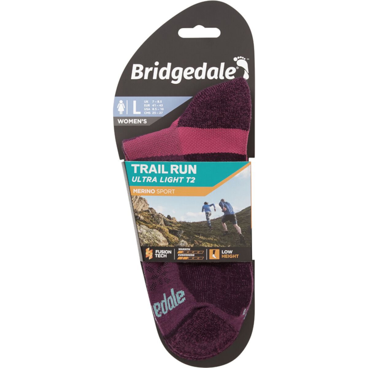 Женские Носки Bridgedale Trail Run Ultra Light T2 Merino Sport Low Bridgedale