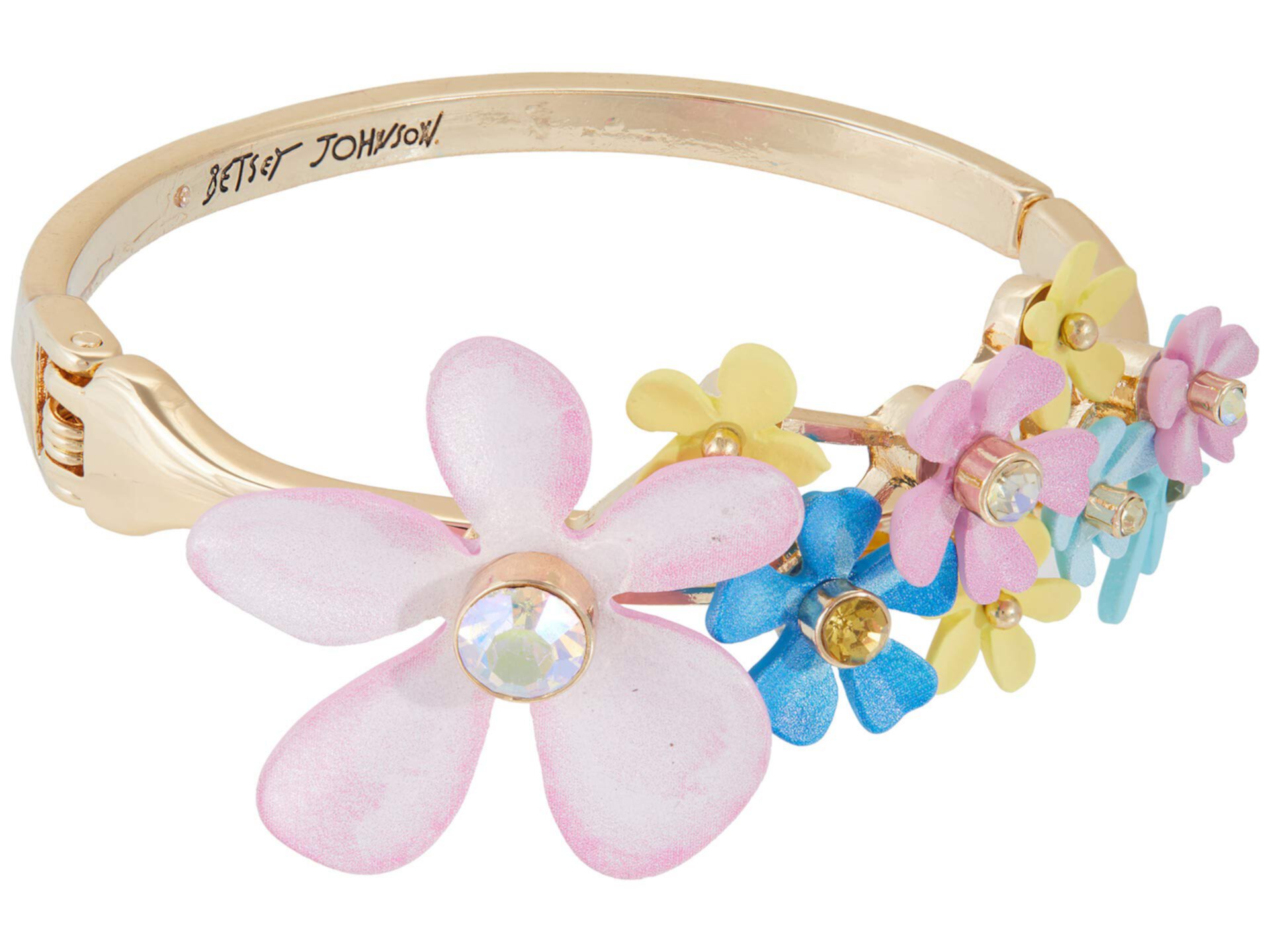 Браслет-браслет с цветочными кластерами Betsey Johnson
