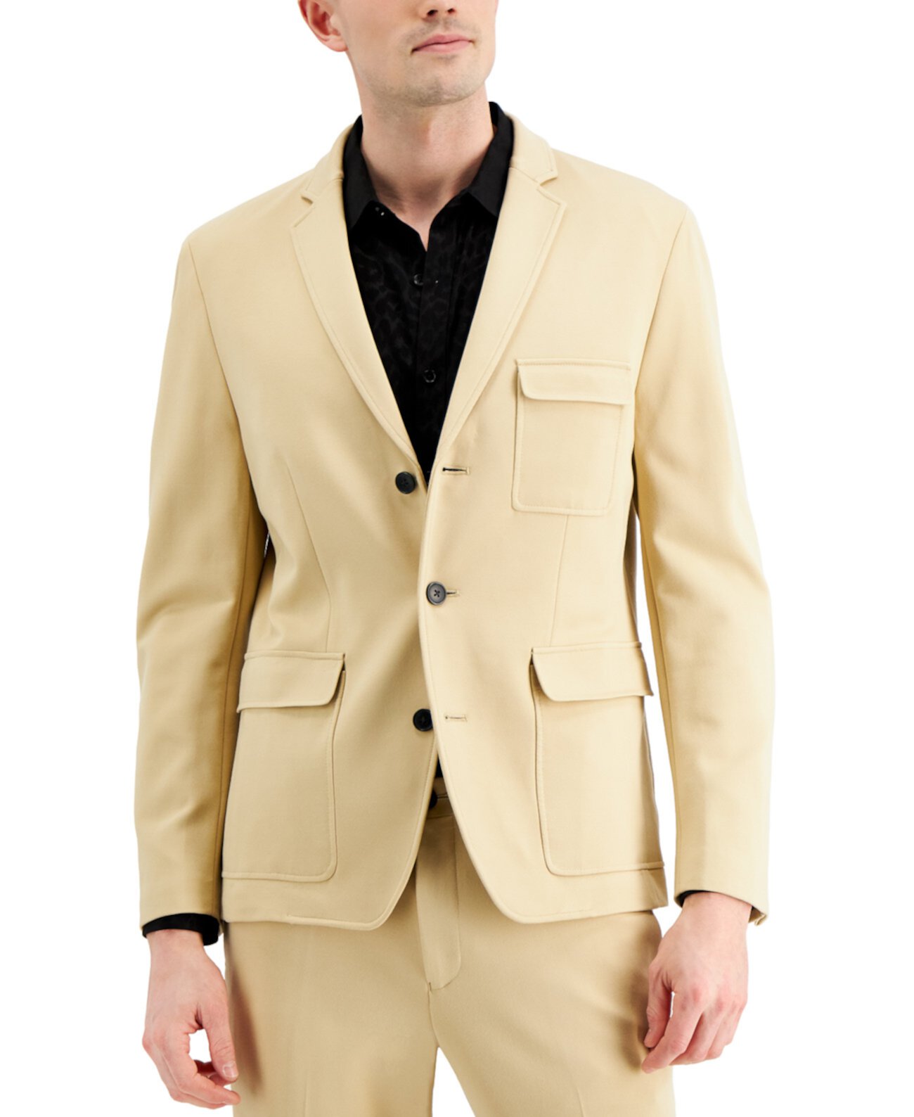 Мужской пиджак Ponte Slim-Fit Utility Blazer, созданный для Macy's INC International Concepts