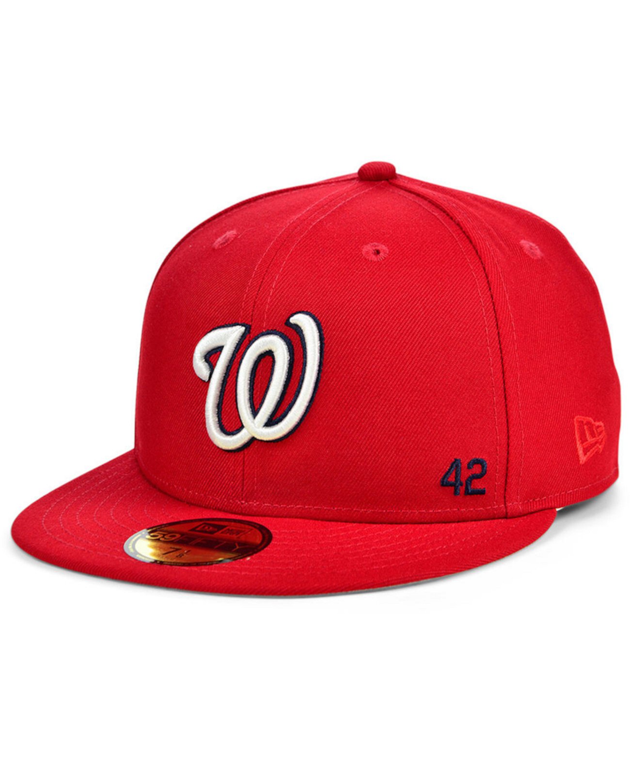 Бейсболка Washington Nationals Jackie Robinson 50th Patch 59FIFTY-FITTED New Era