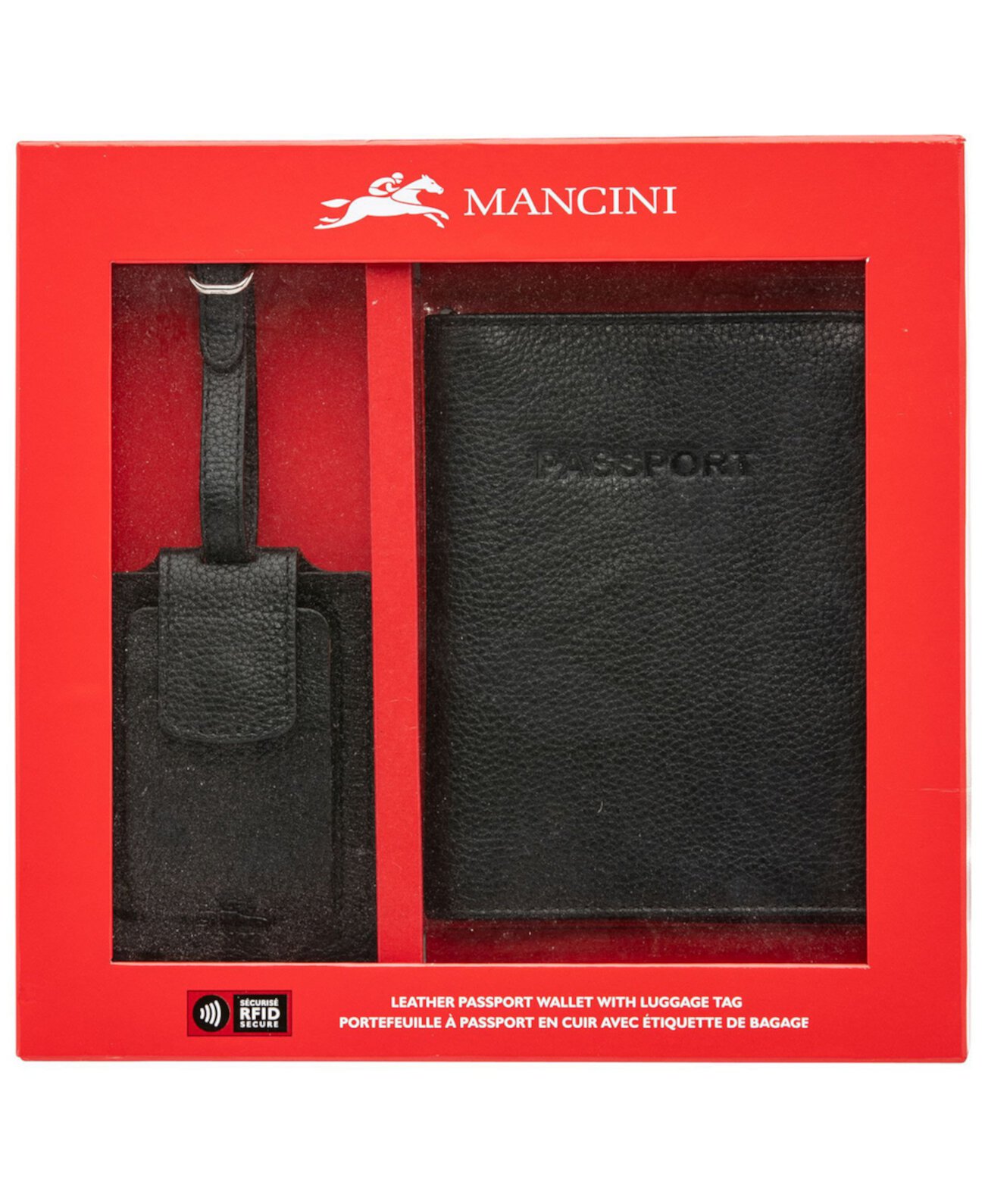 Box Set Collection Мужская защищенная RFID-метка для паспорта с багажной биркой Mancini