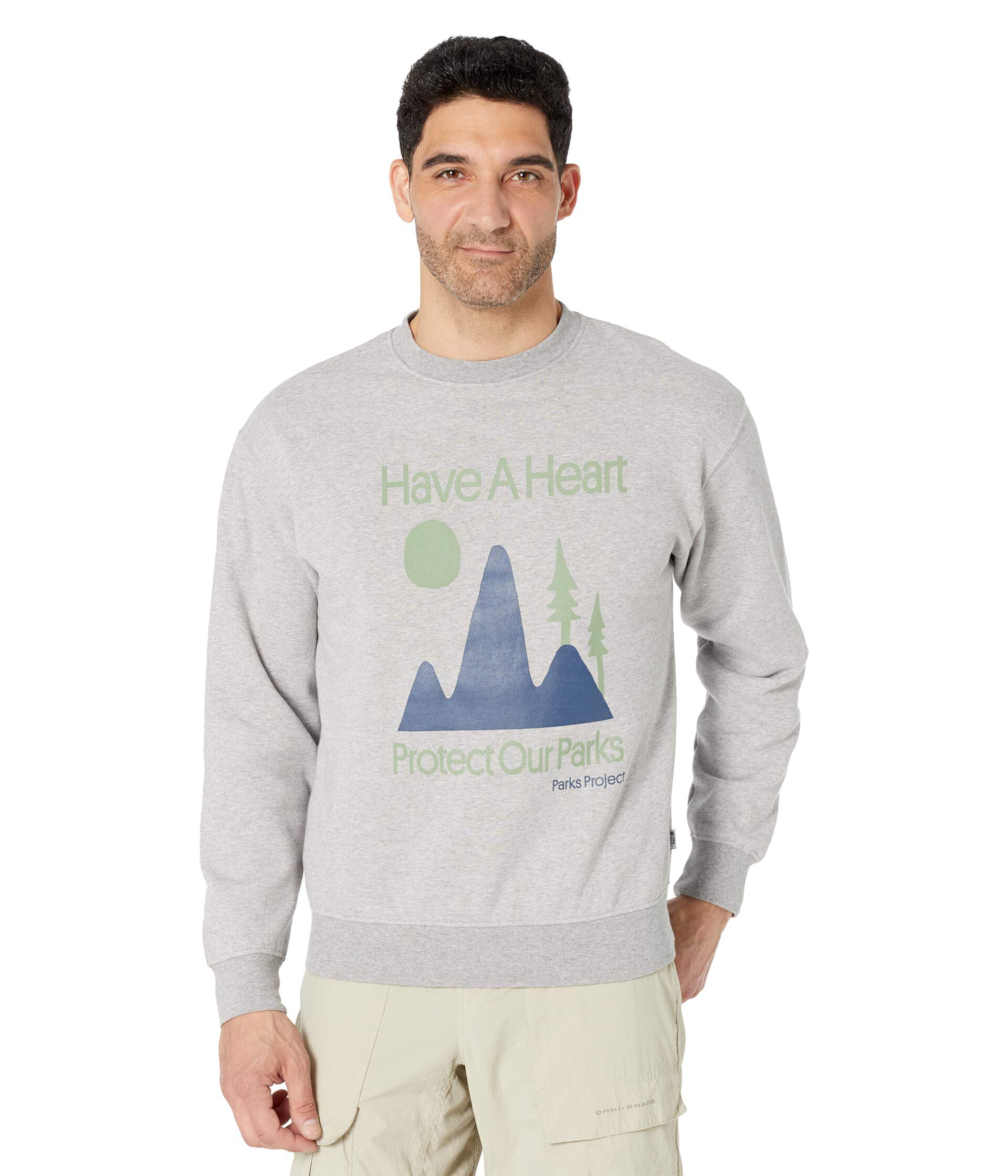 Have A Heart, Protect Our Parks Crew Neck Parks Project