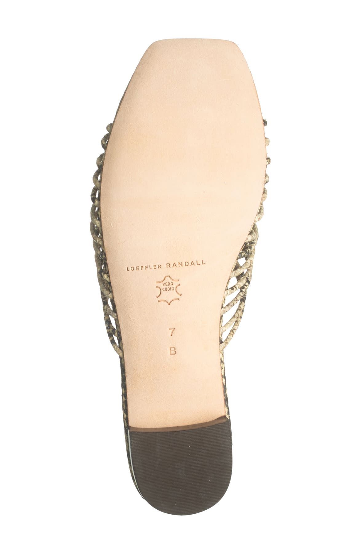 Кожаные сандалии со змеиным принтом Amana Strapy Loeffler Randall