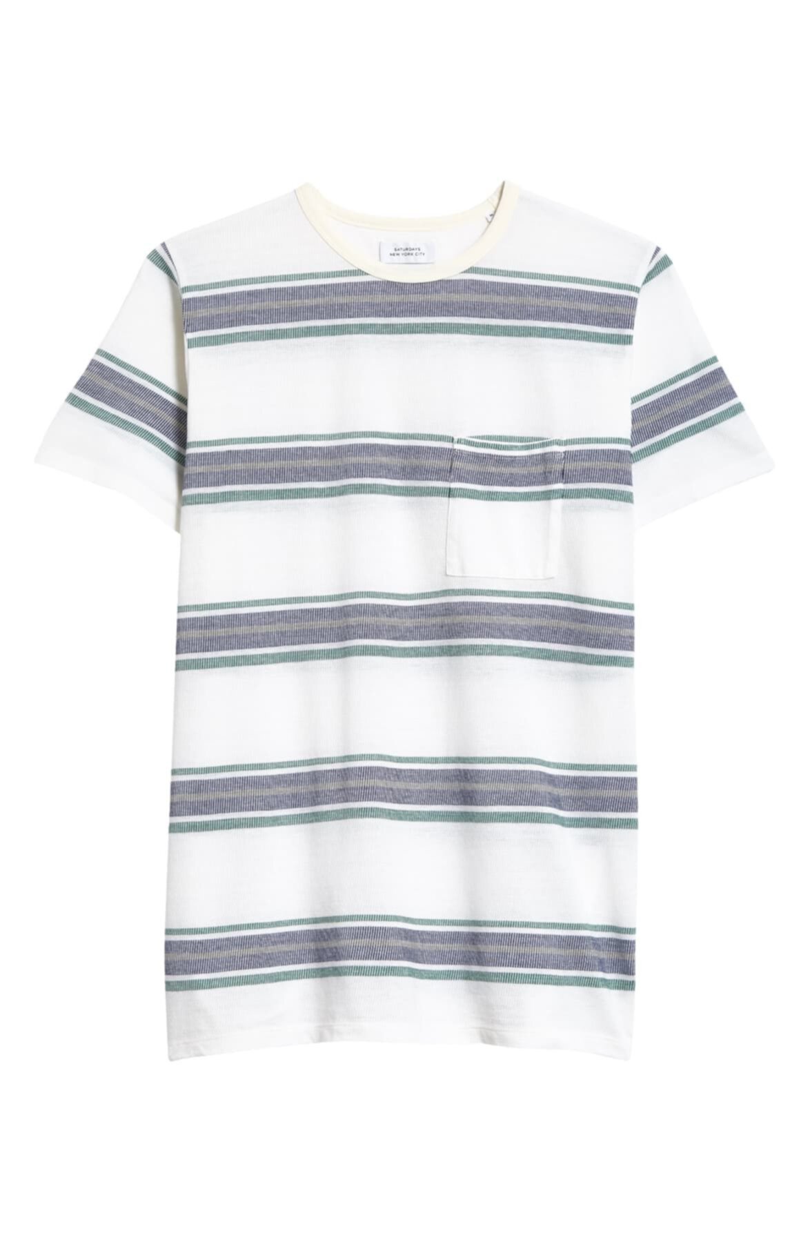 Randall Stripe Rib T-Shirt SATURDAYS NYC