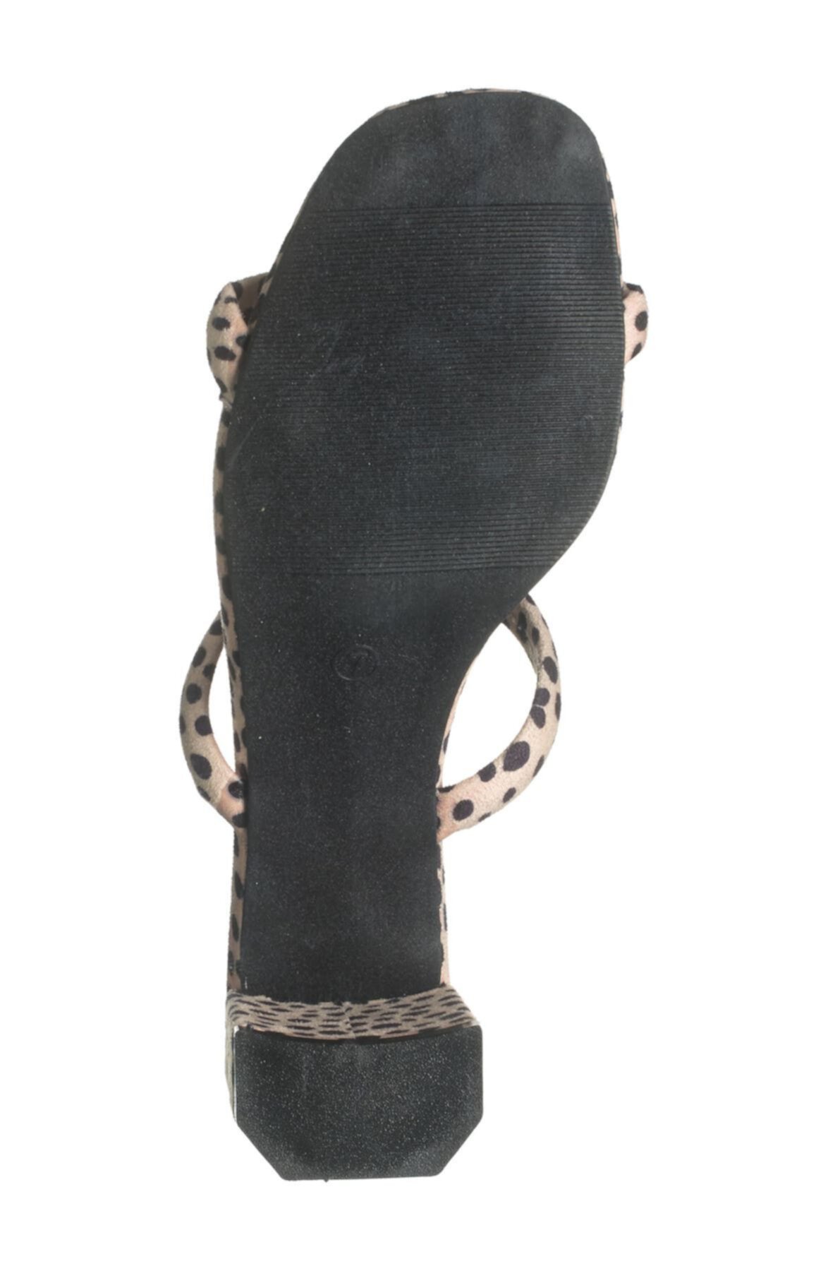 Сандалии на блочном каблуке с животным принтом OLIVIA MILLER