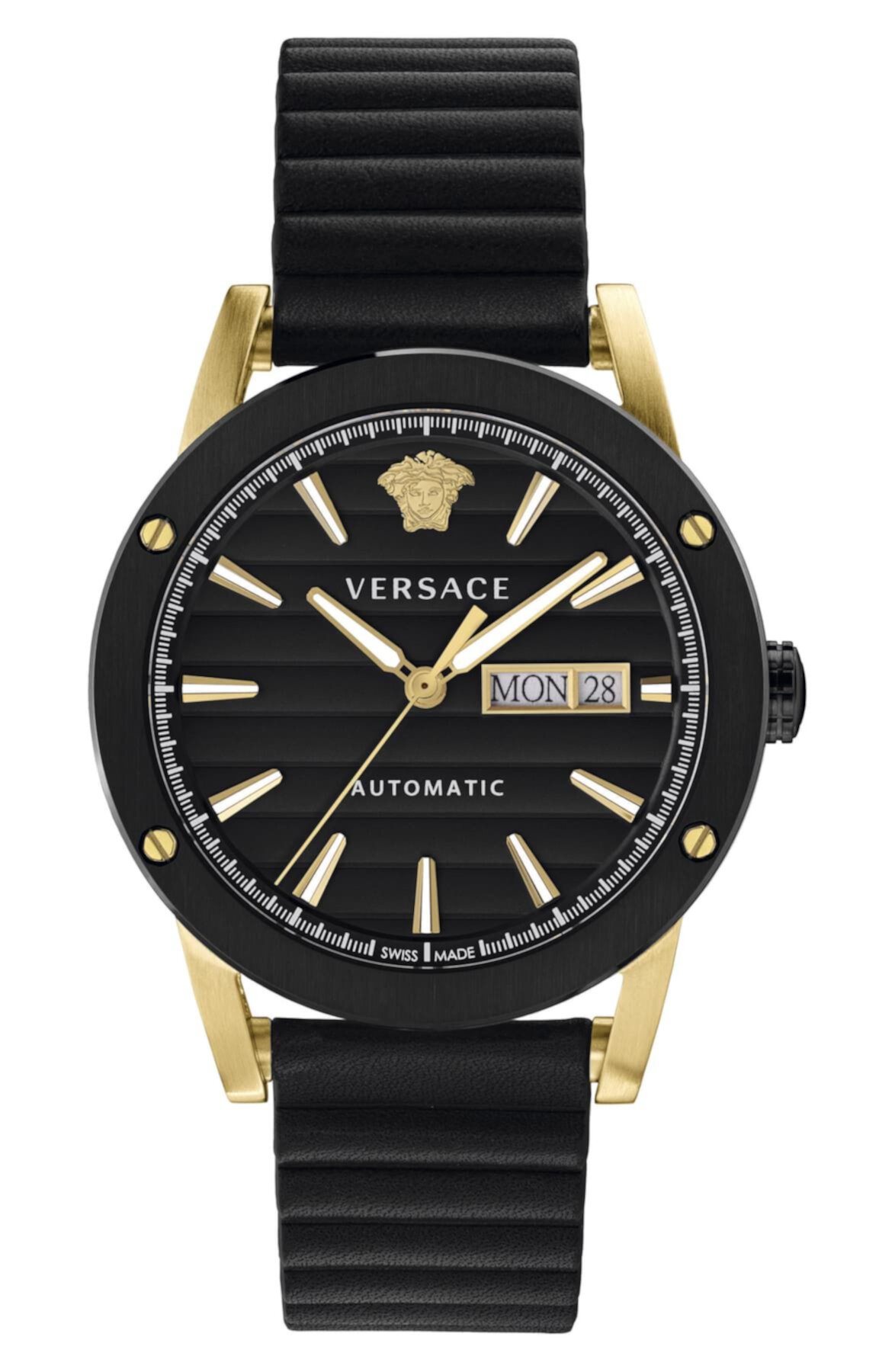 Часы Theros с автоматическим кожаным ремешком, 42 мм Versace