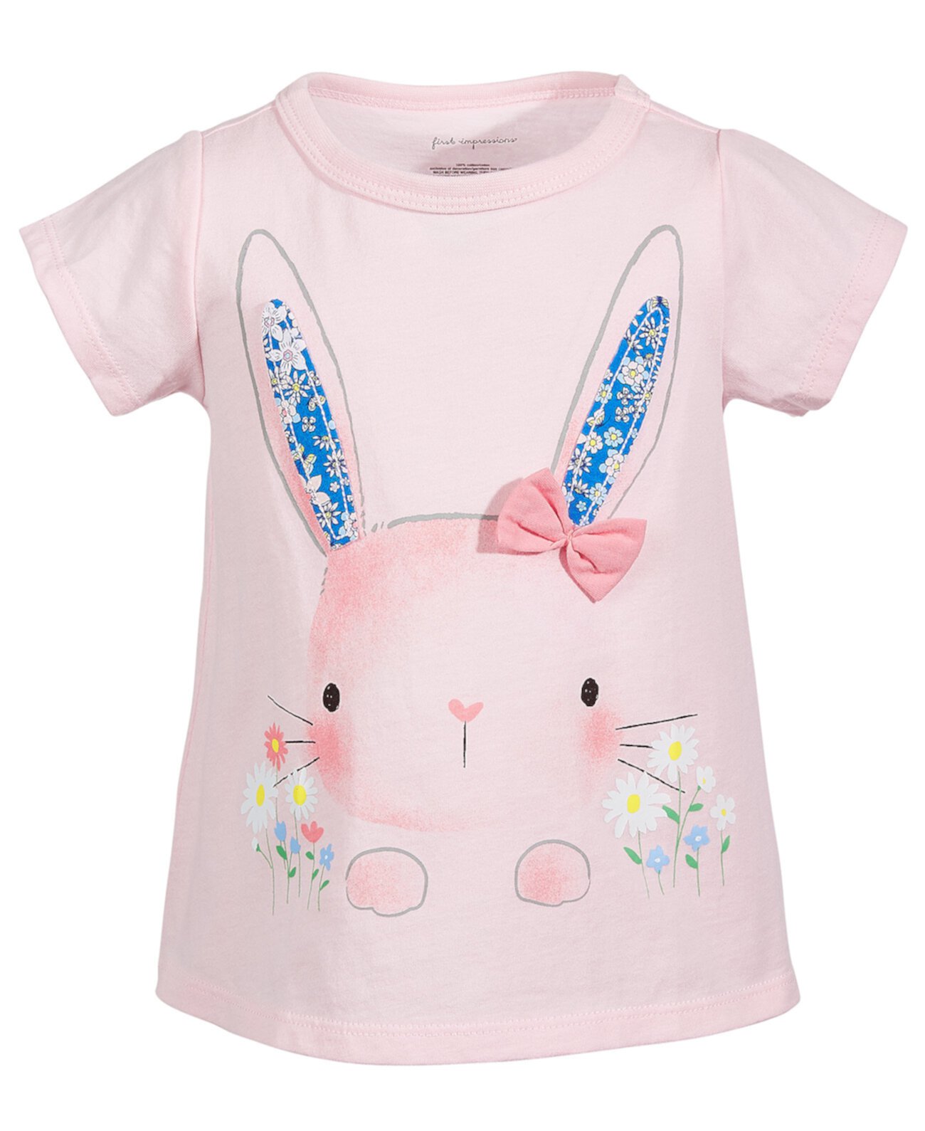 Хлопковая футболка для маленьких девочек Garden Bunny, созданная для Macy's First Impressions